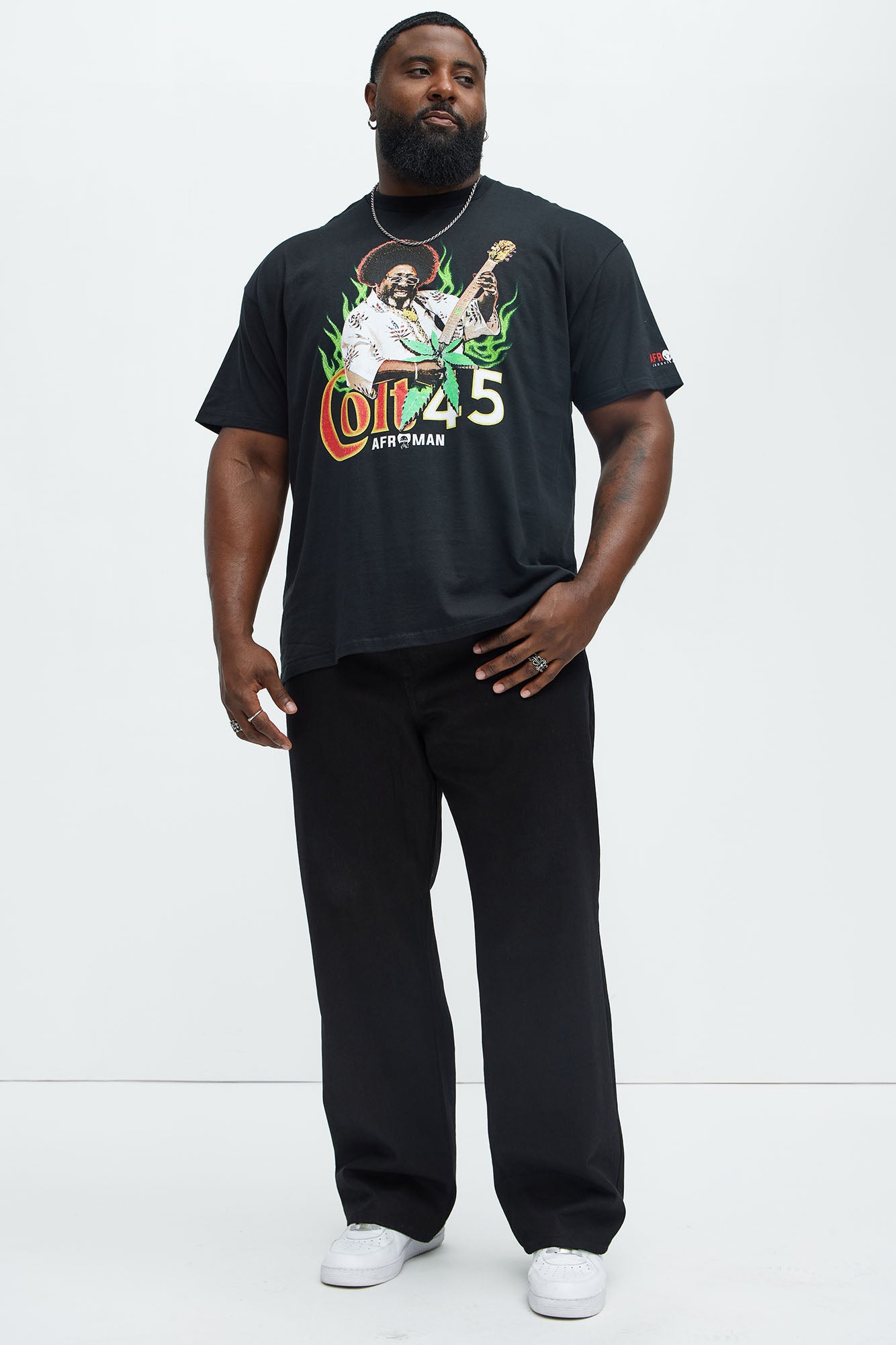 Colt 45 Afroman Short Sleeve Tee - Black - Image 6