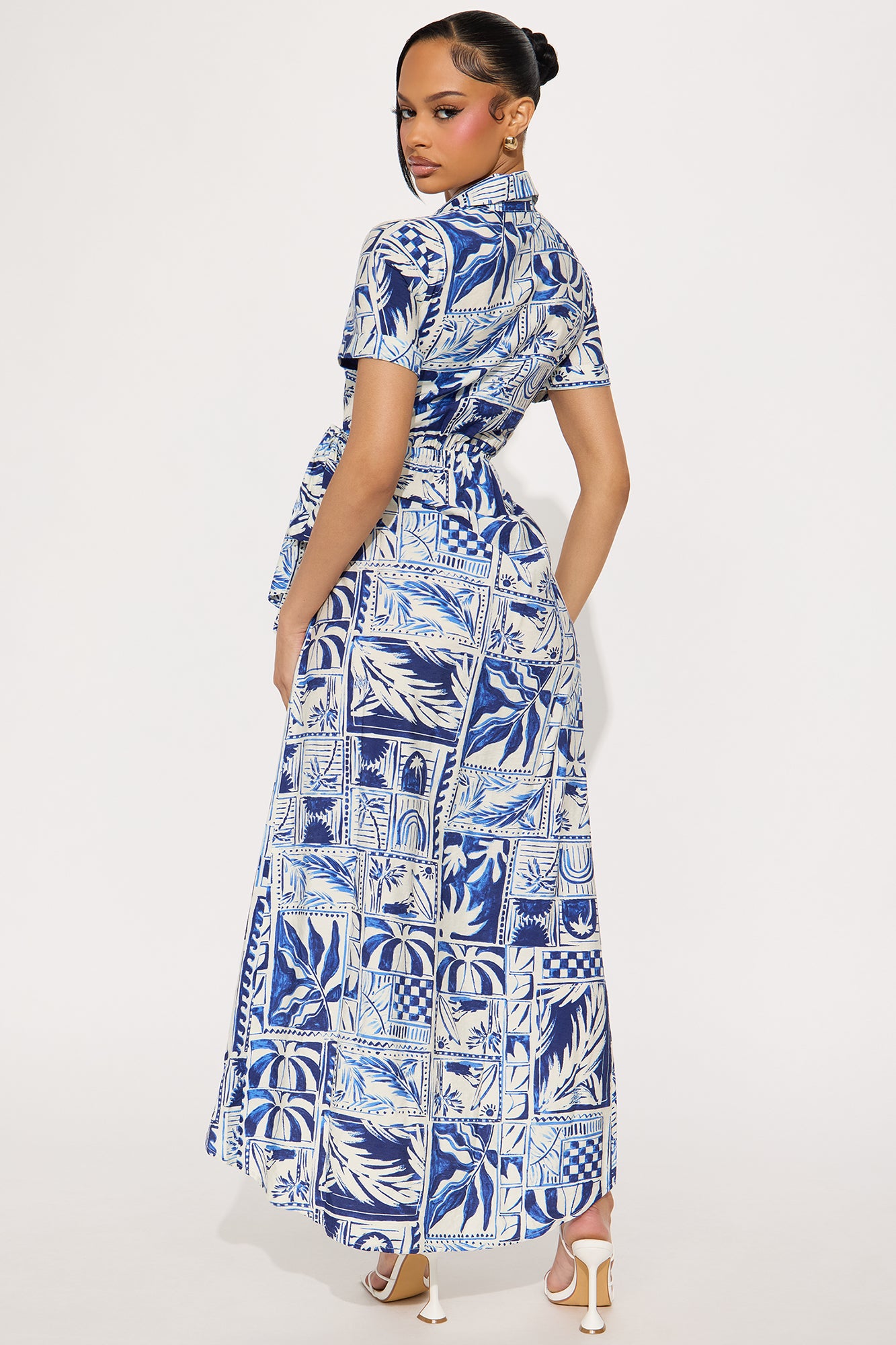 On Vacation Maxi Dress - Blue/combo - Image 3