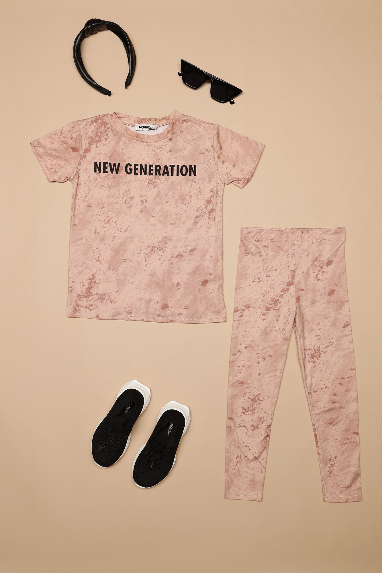 Mini New Generation Legging Set - Taupe - Image 8
