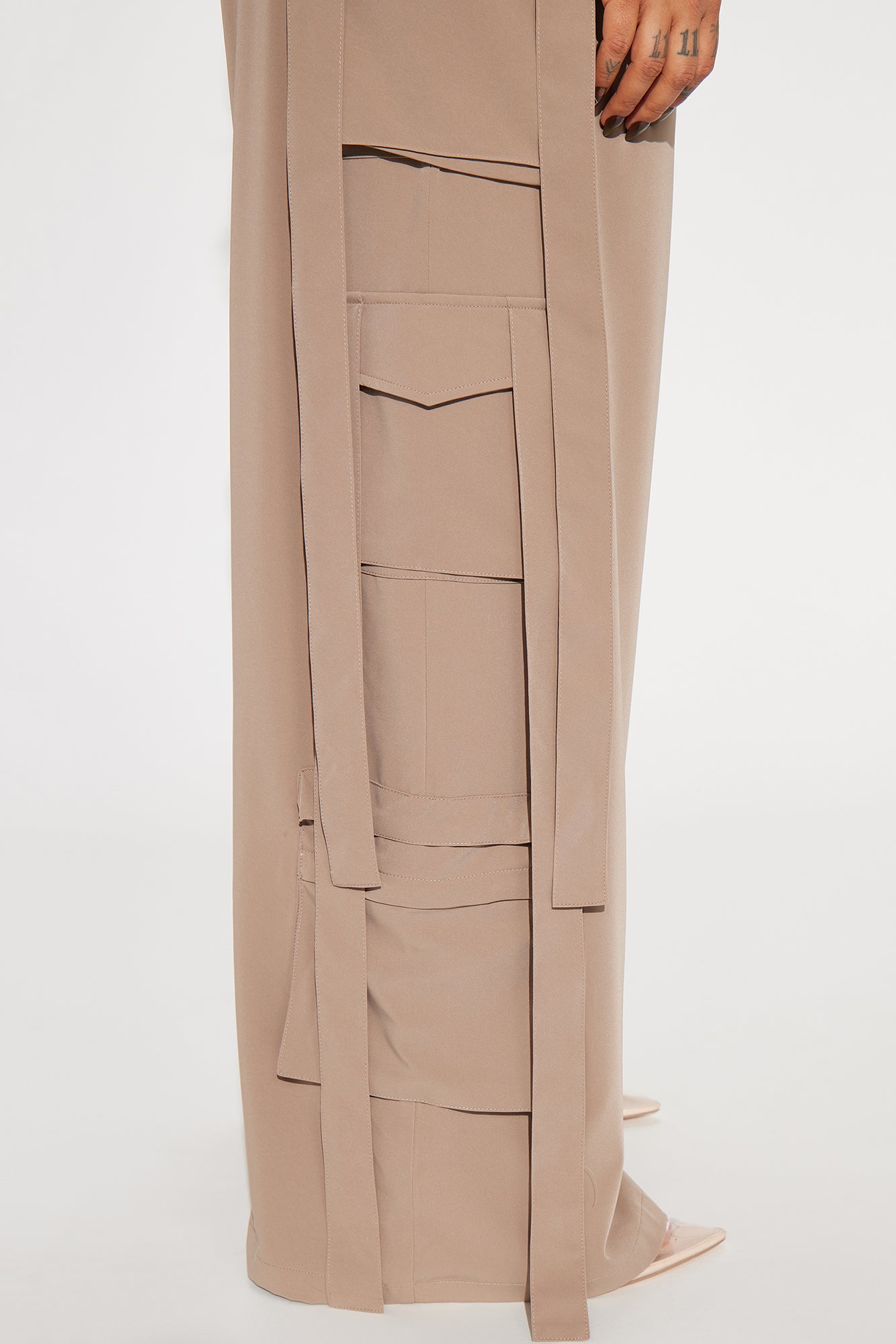 Archive Me Cargo Wide Leg Pant - Khaki - Image 8