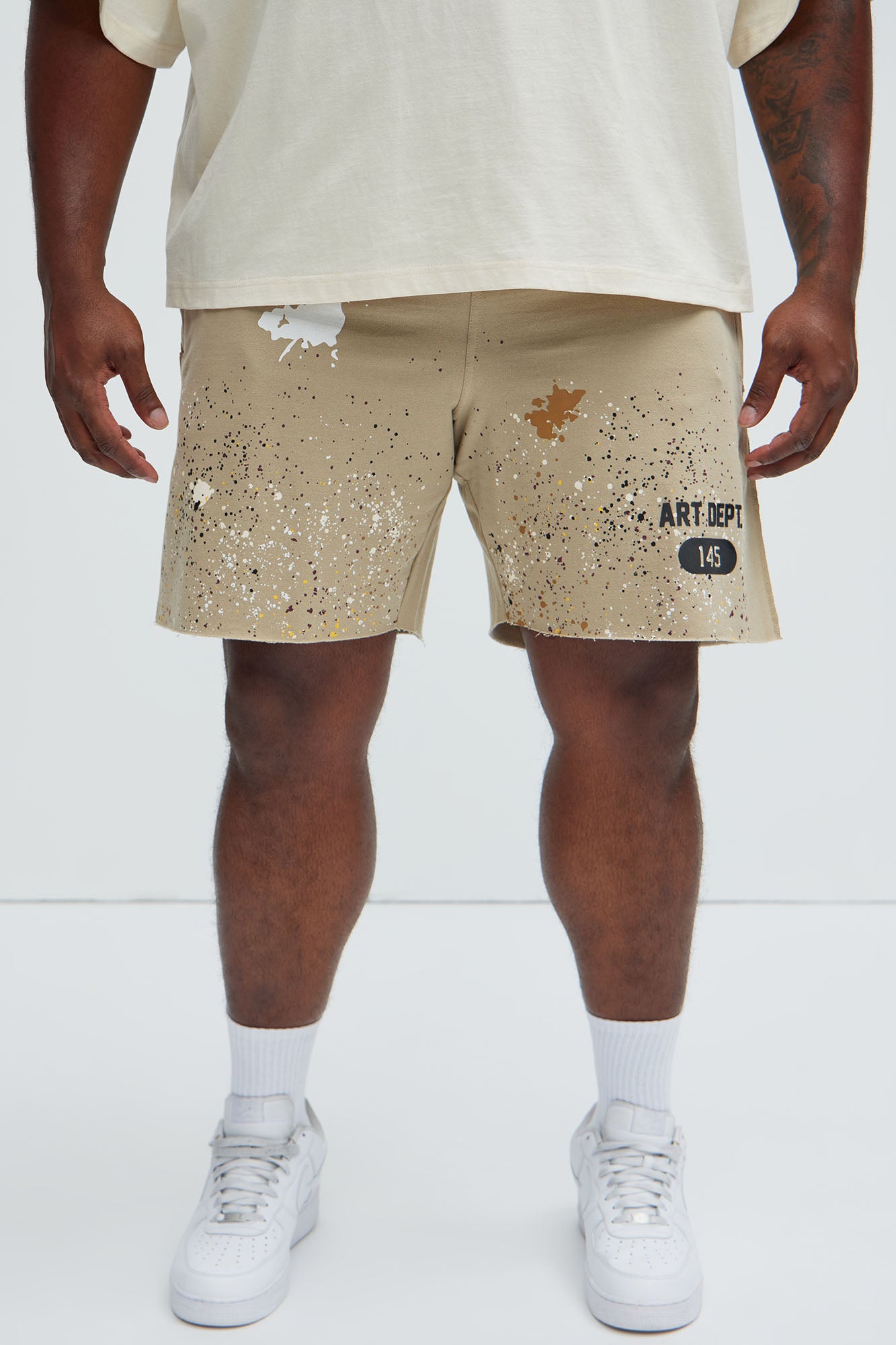 Art Dept Sweatshorts - Khaki - Image 6