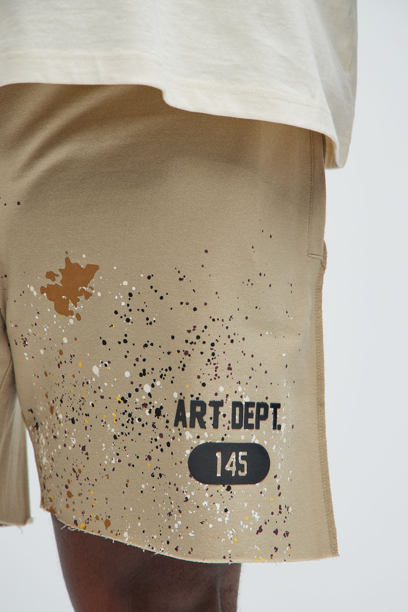 Art Dept Sweatshorts - Khaki - Image 8