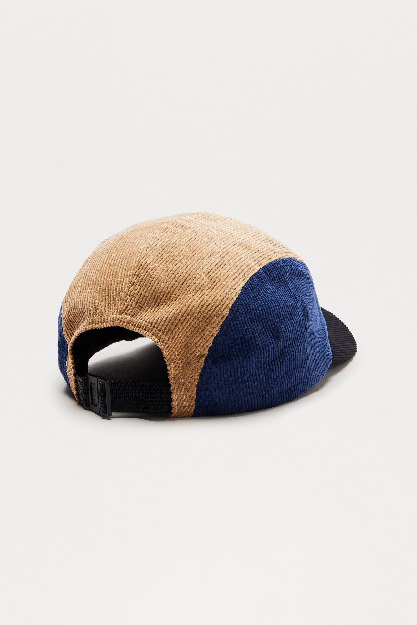 Corduroy Color Block 5 Panel Hat - Black/combo - Image 4