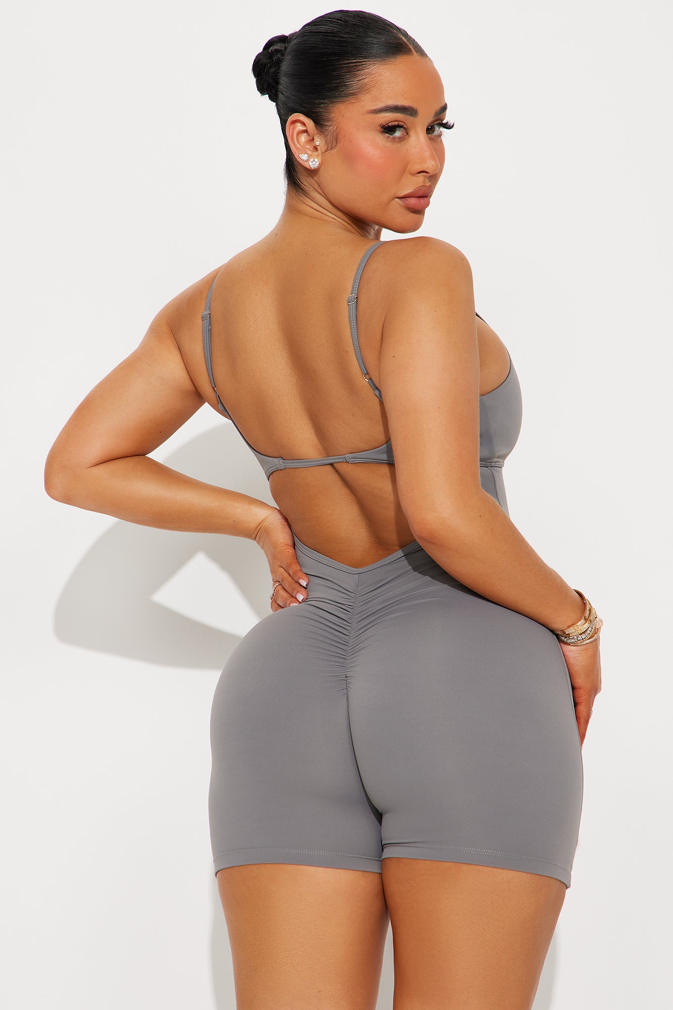 Harper Active Romper - Charcoal - Image 3