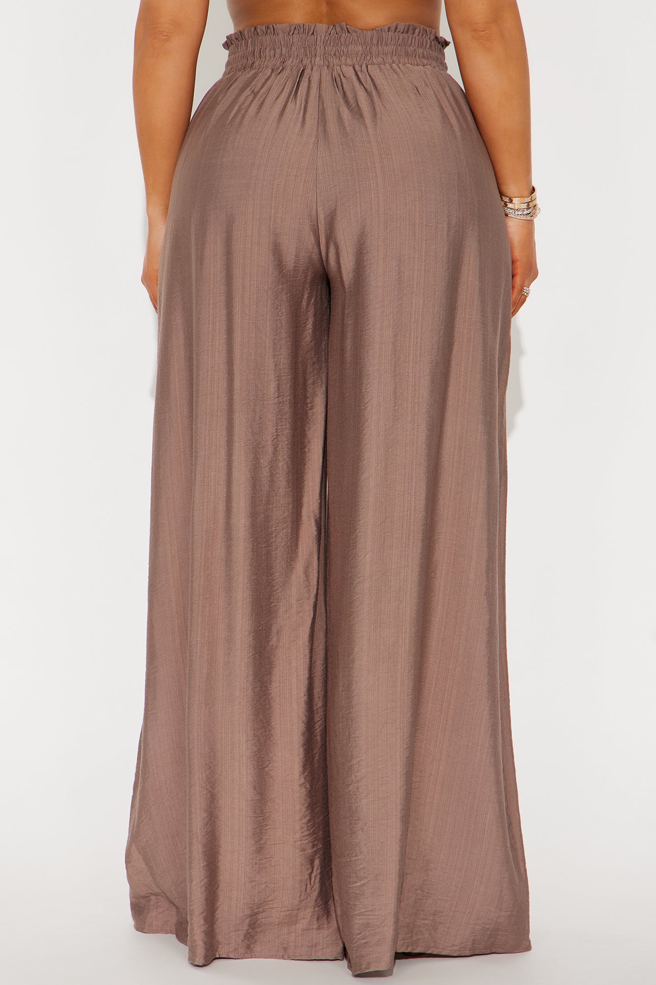 Meet At Sunset Wide Leg Pant - Mocha - Image 3