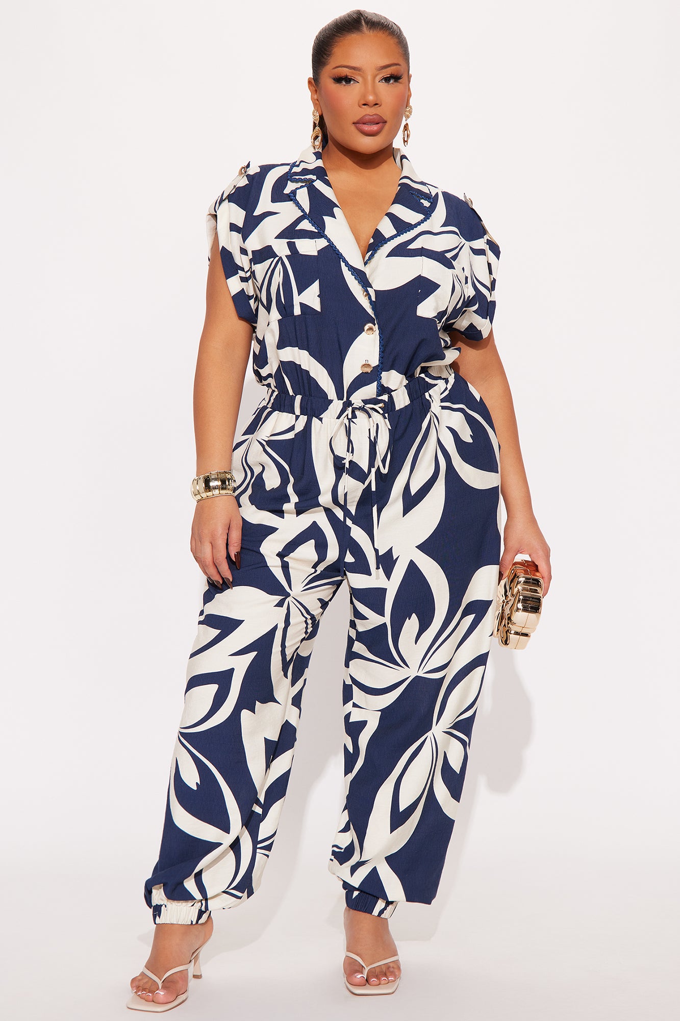 By The Seashore Jumpsuit - Blue/combo - Image 4