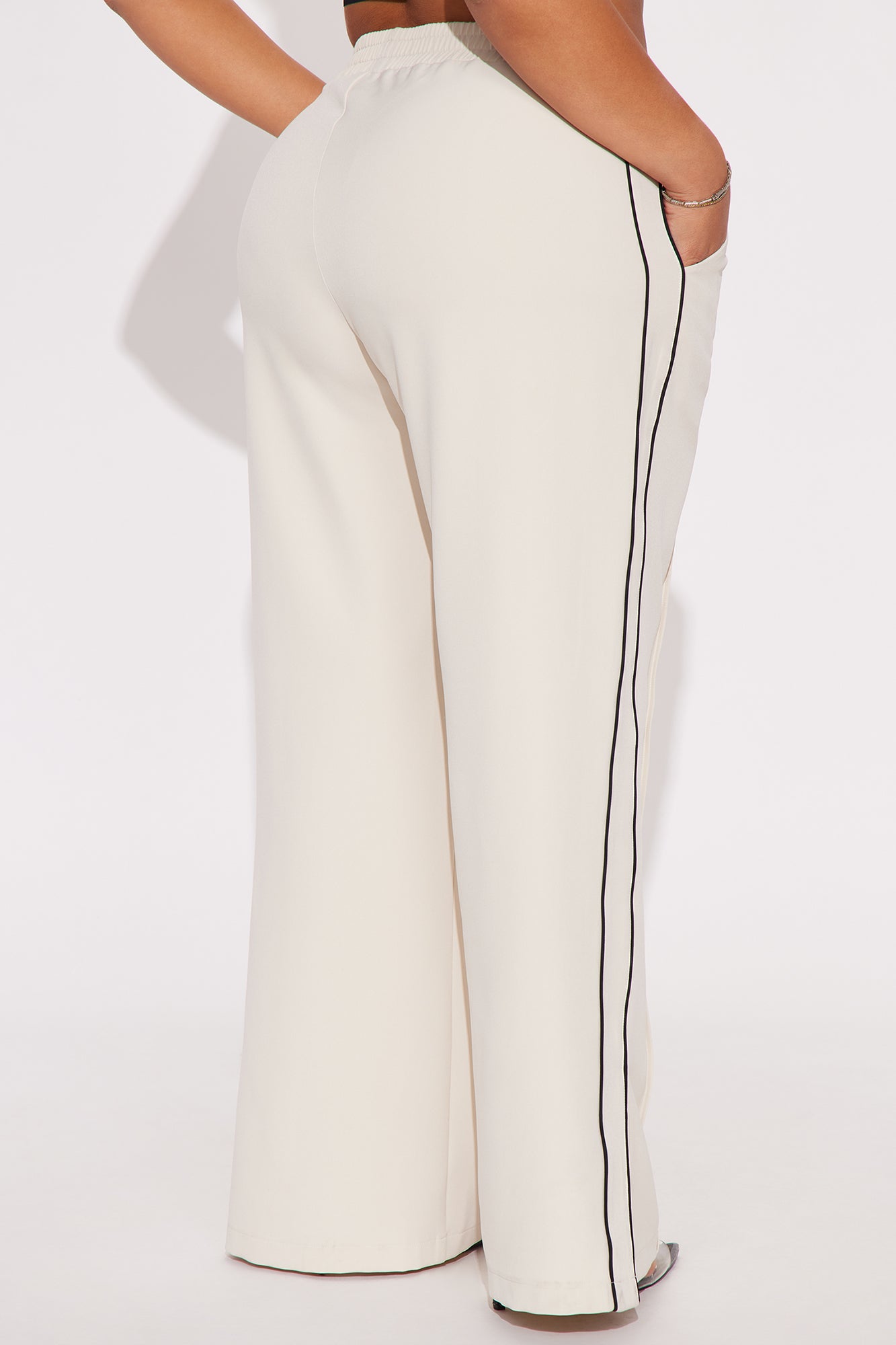 Gillian Track Trouser Pant - Cream - Image 6
