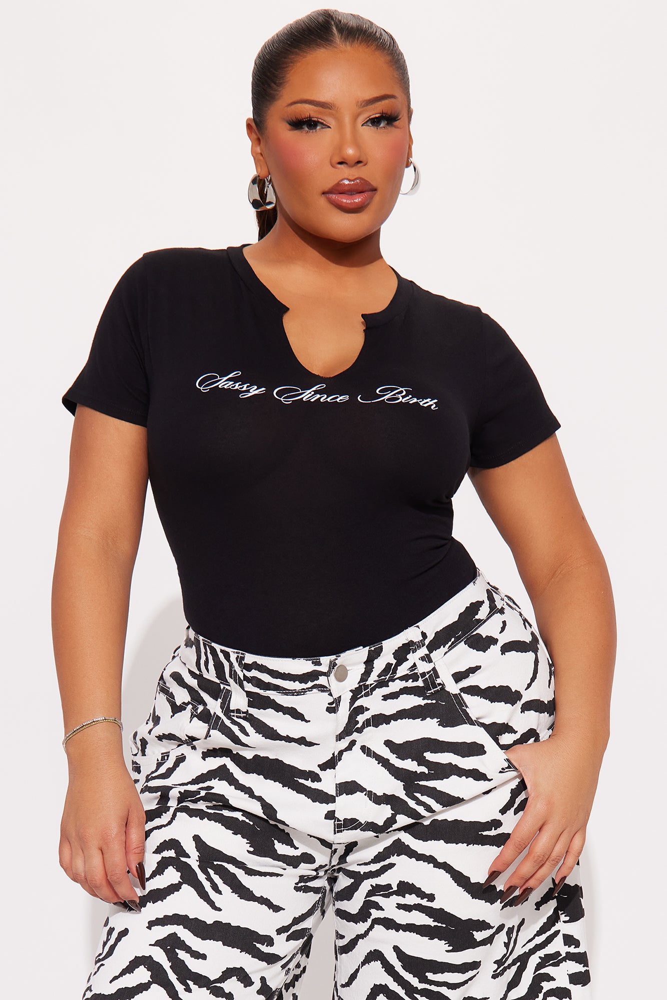 Sassy Since Birth Bodysuit - Black - Image 7