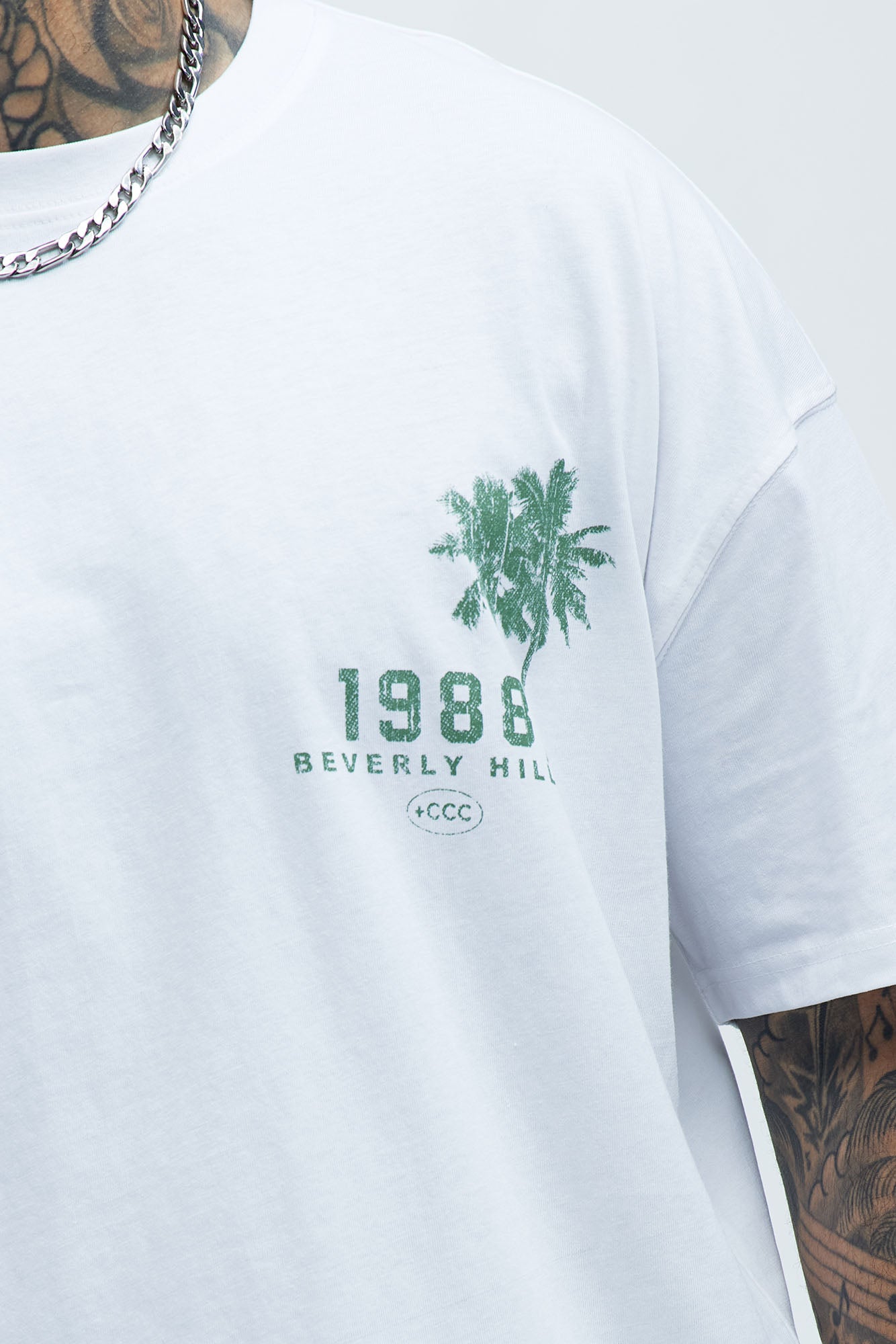 Rodeo Drive 1988 Oversized Short Sleeve Tee - White - Image 4