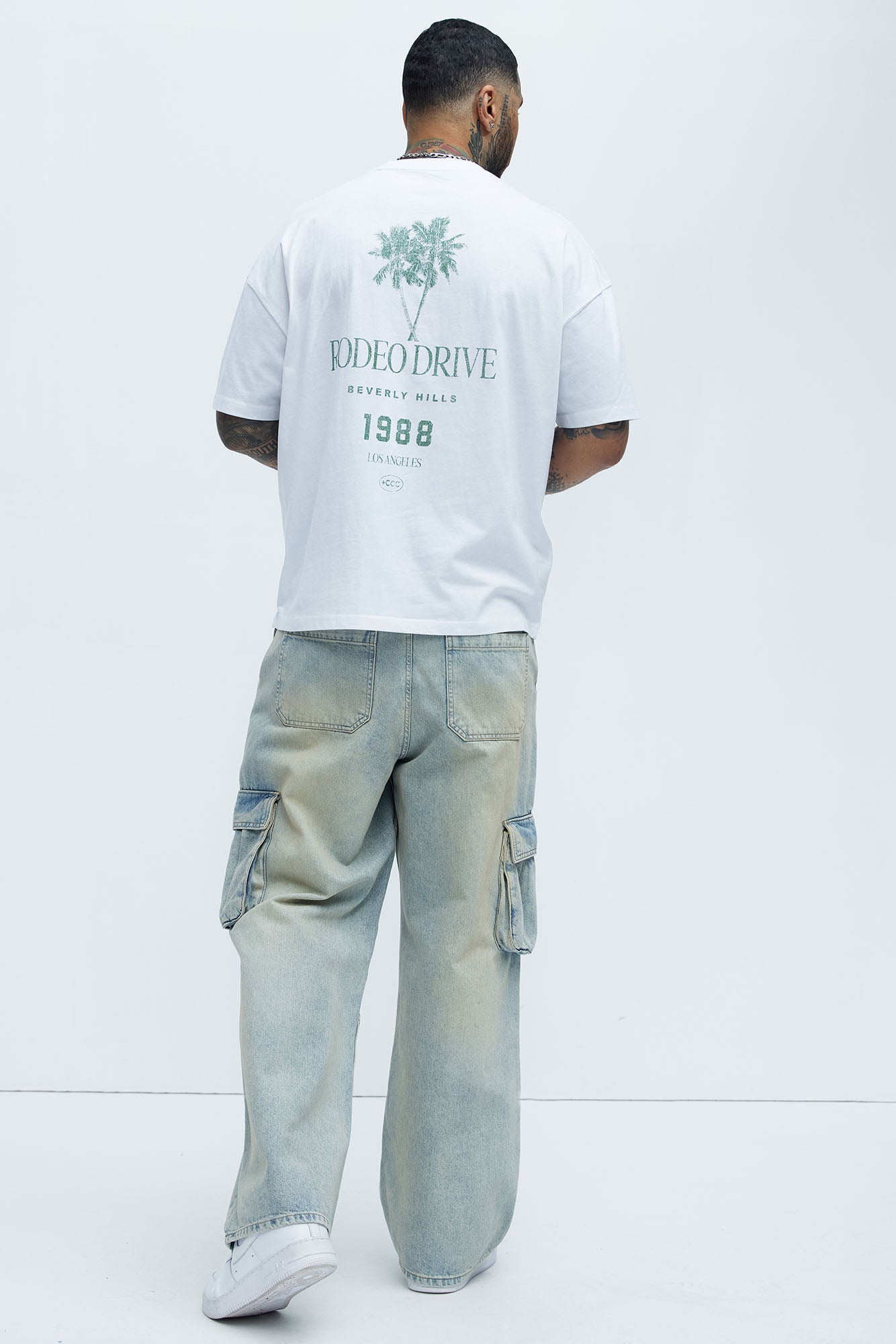 Rodeo Drive 1988 Oversized Short Sleeve Tee - White - Image 5