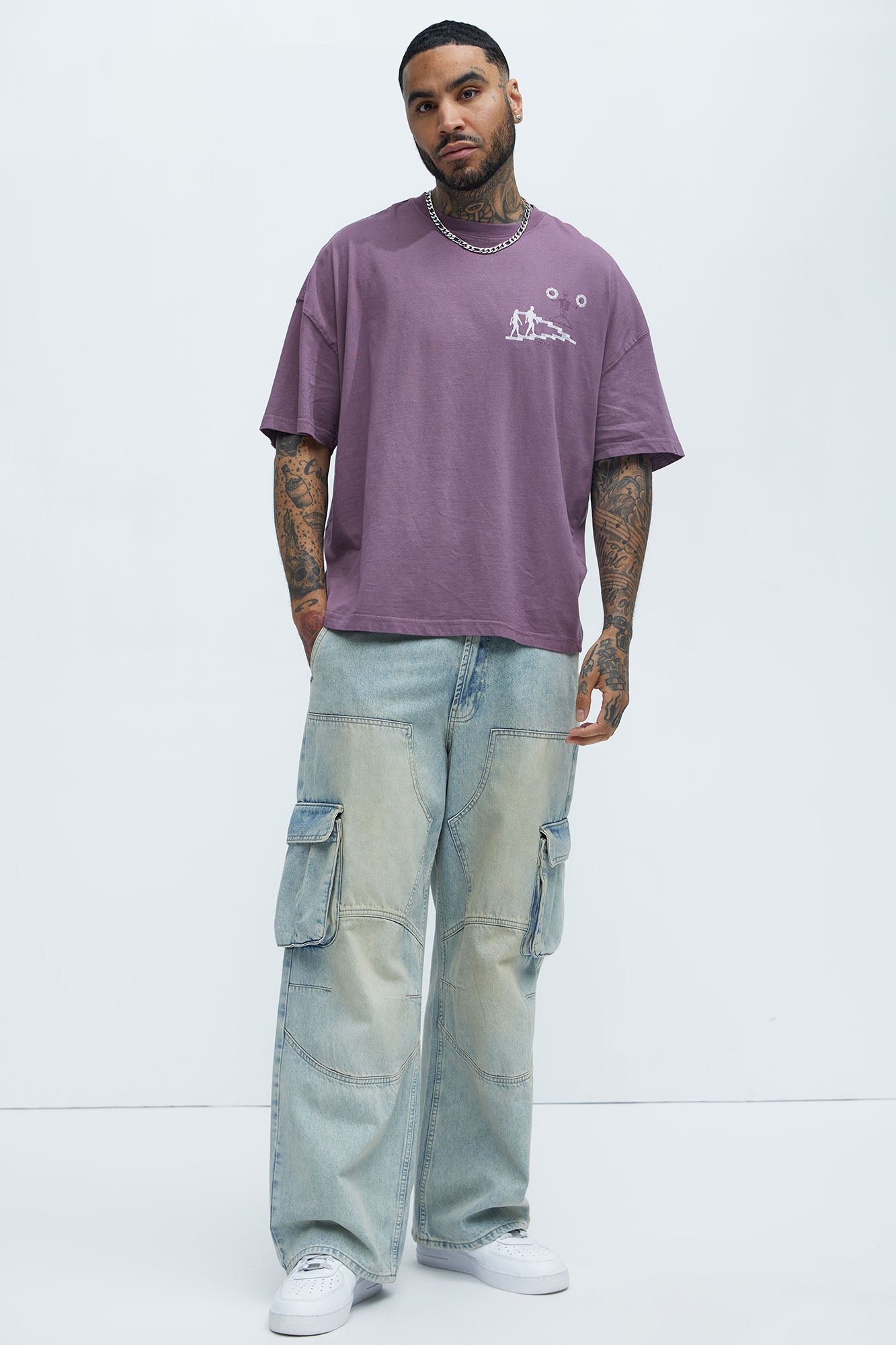 Beyond The Flesh Oversized Short Sleeve Tee - Purple - Image 4