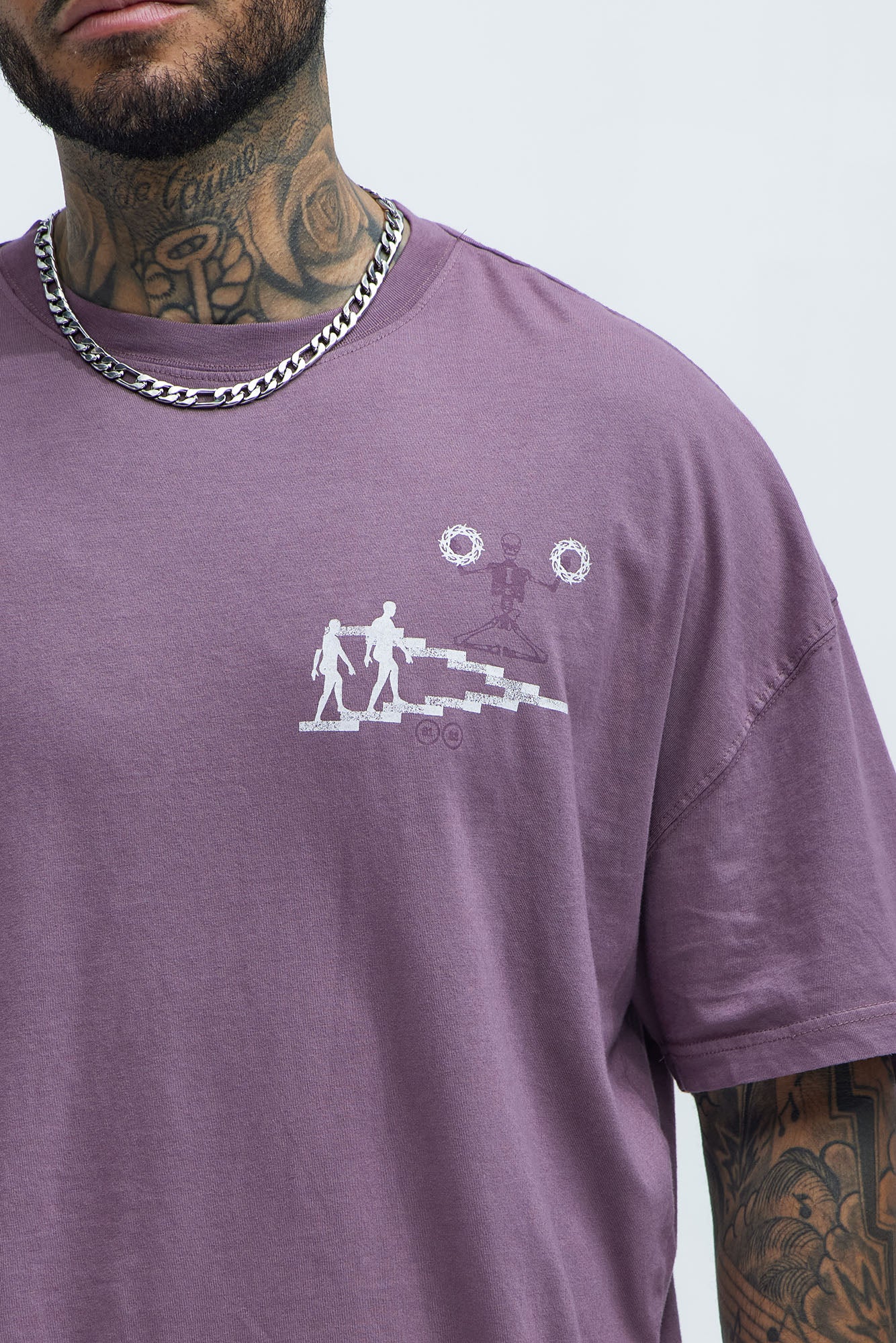 Beyond The Flesh Oversized Short Sleeve Tee - Purple - Image 3
