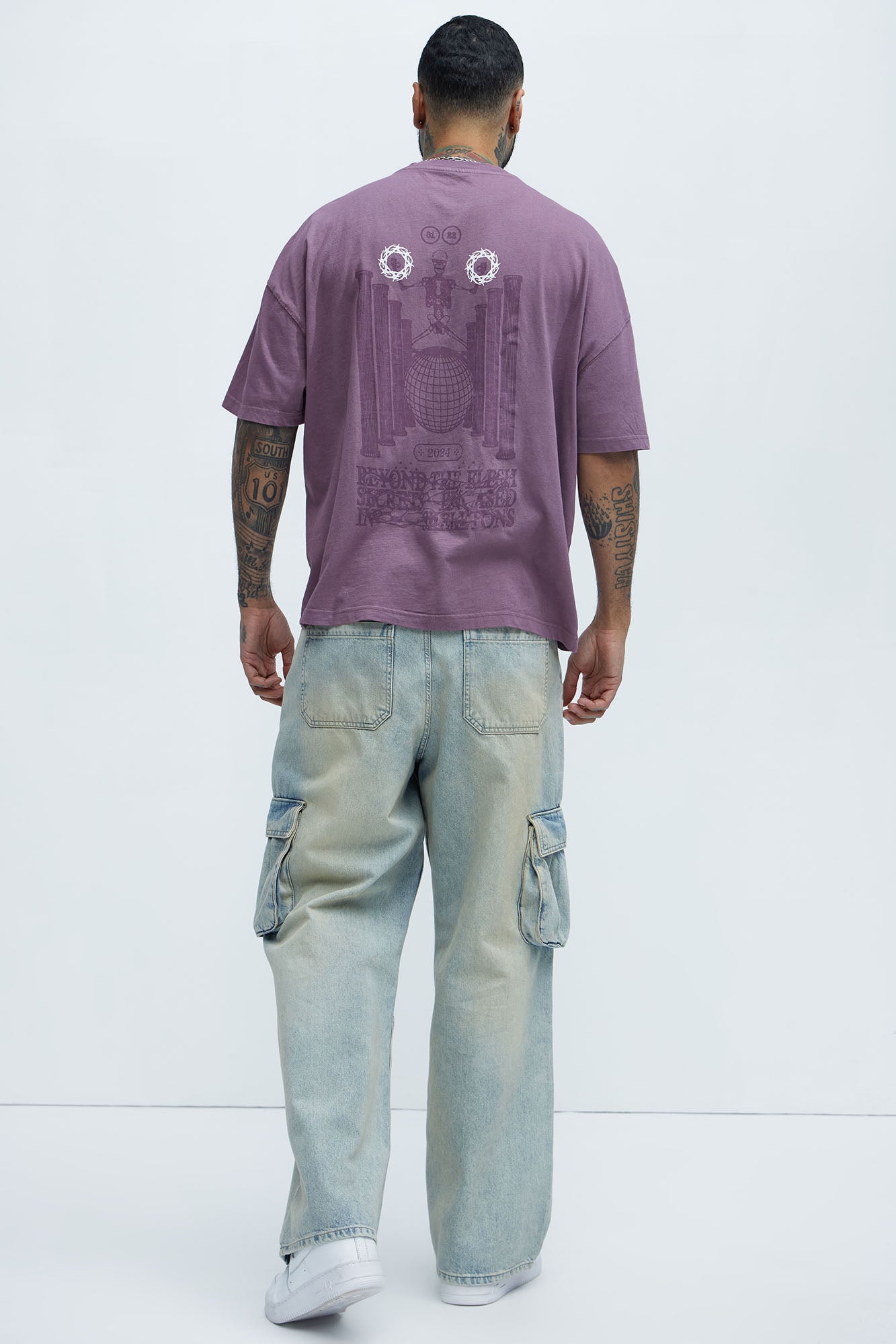 Beyond The Flesh Oversized Short Sleeve Tee - Purple - Image 5