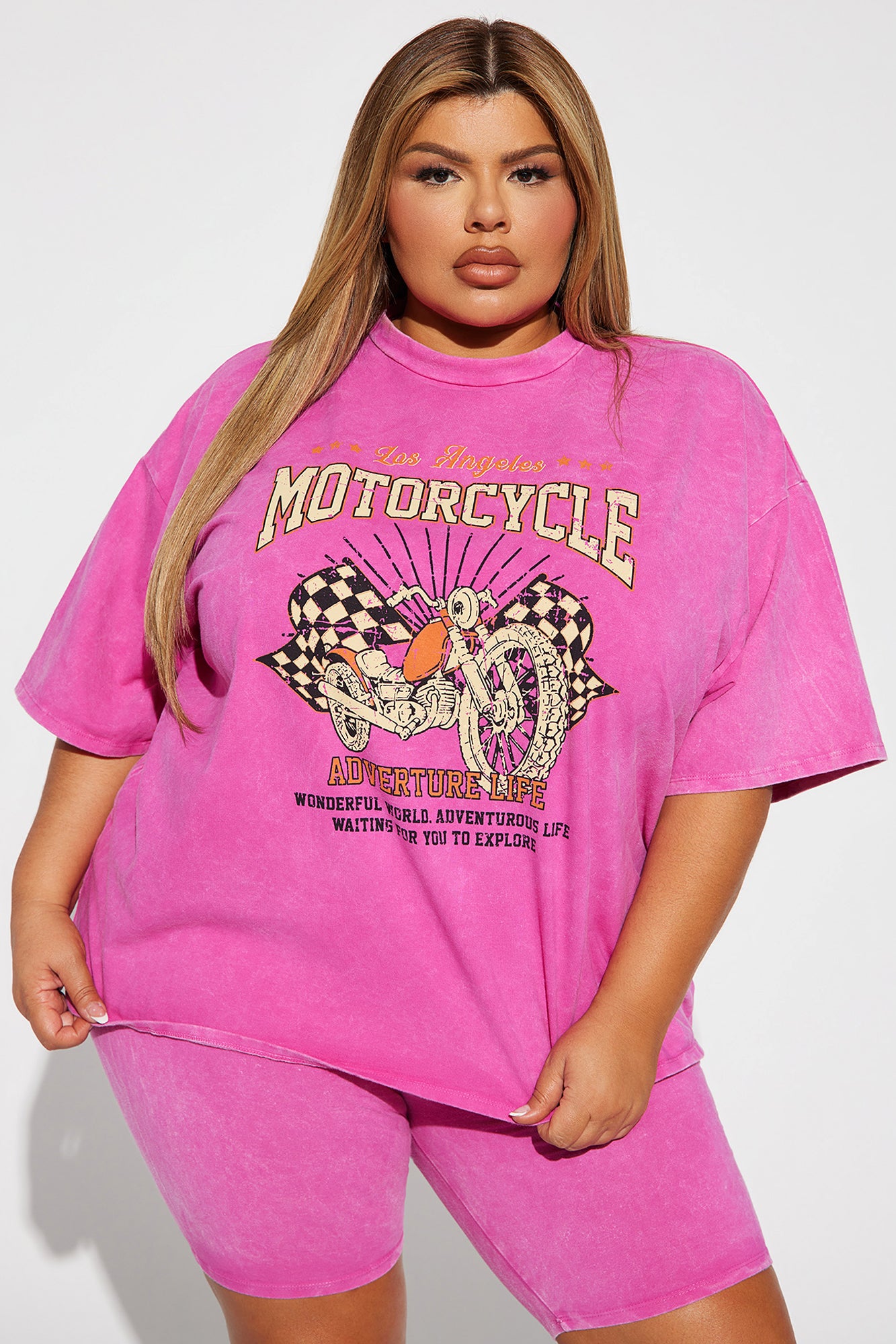 Adventure Rider Short Set - Pink - Image 6