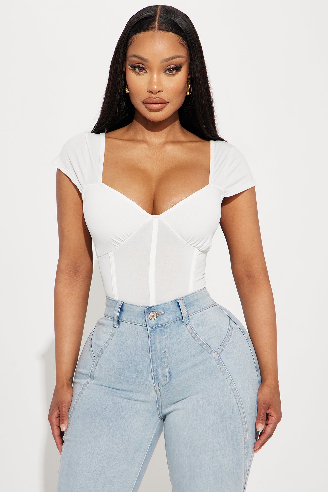 Catching Feelings For You Bodysuit - Ivory - Image 3