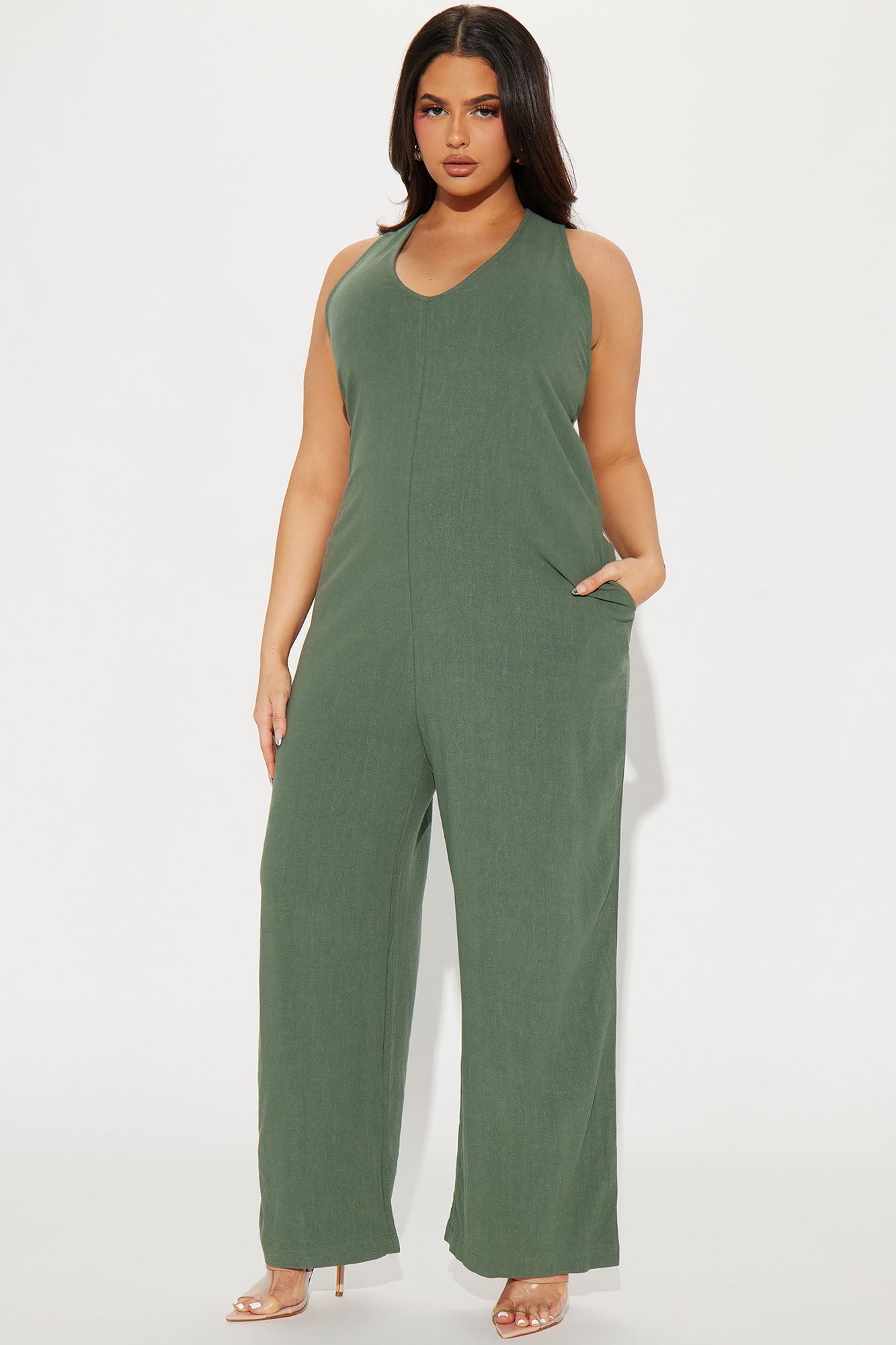 Won't Get Over You Jumpsuit  - Green - Image 4