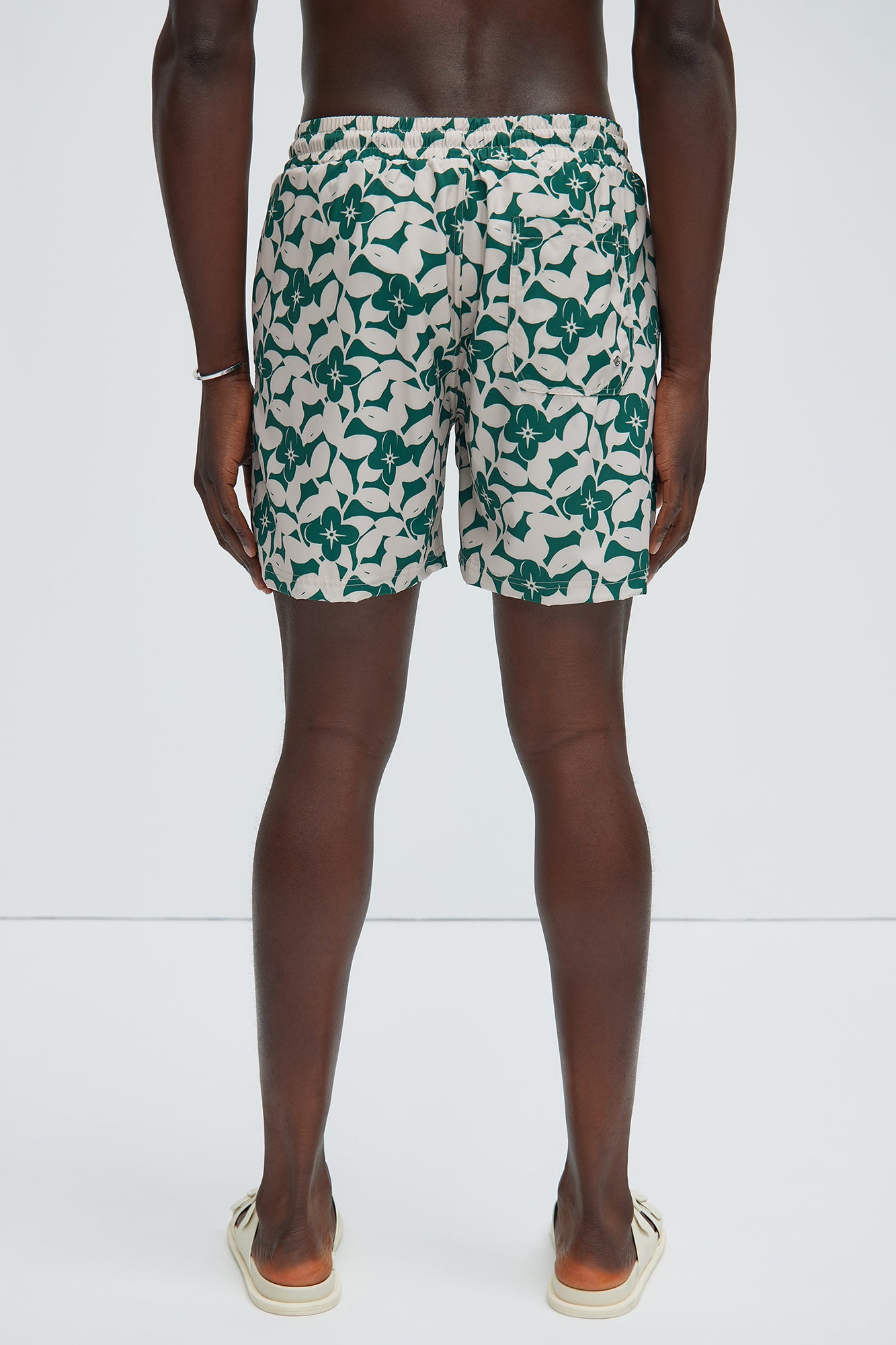 Bayou Floral Swim Mid Trunk - Green/combo - Image 5
