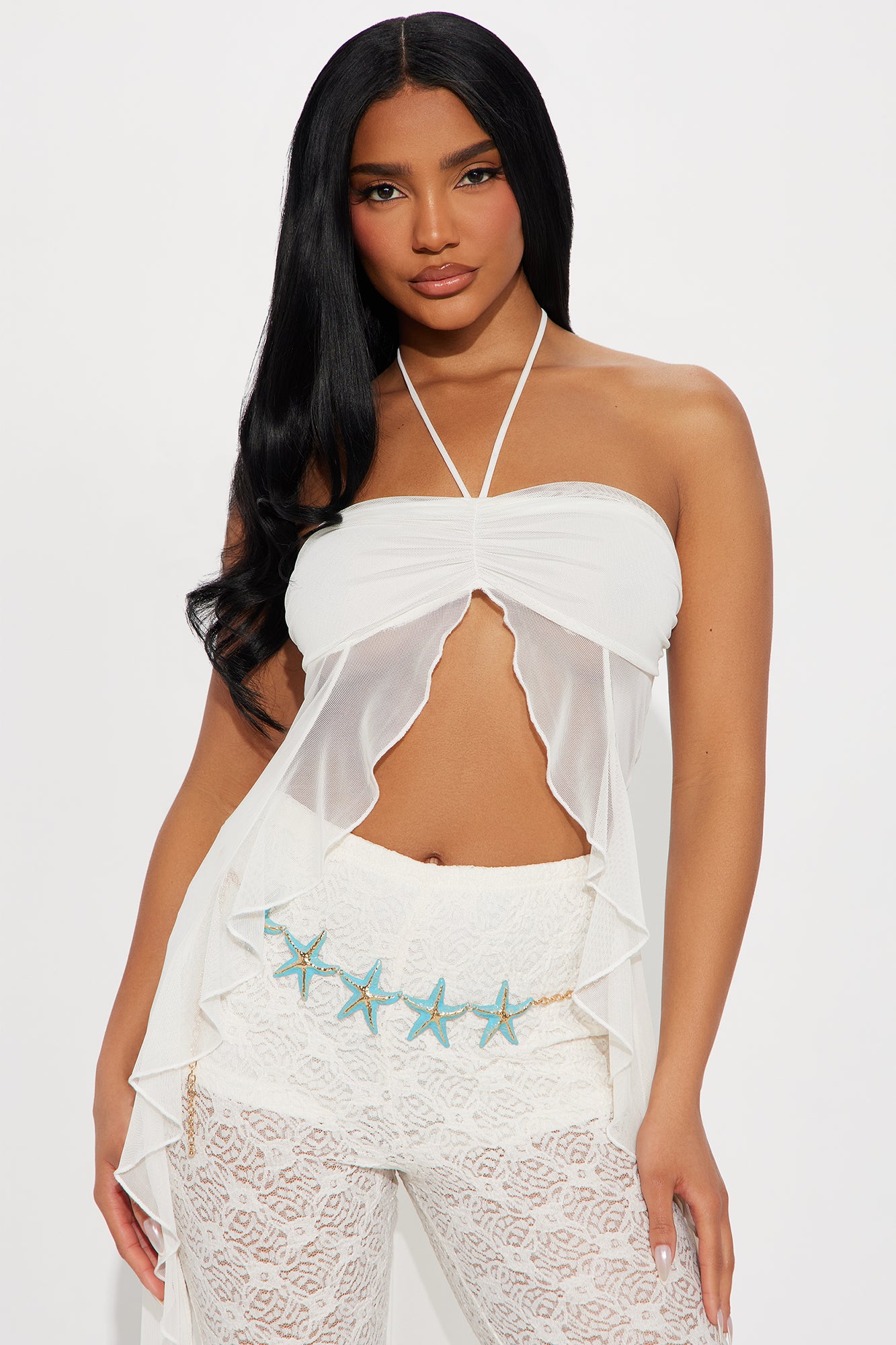 Sirena Starfish Chain Belt - Gold/Blue - Image 4