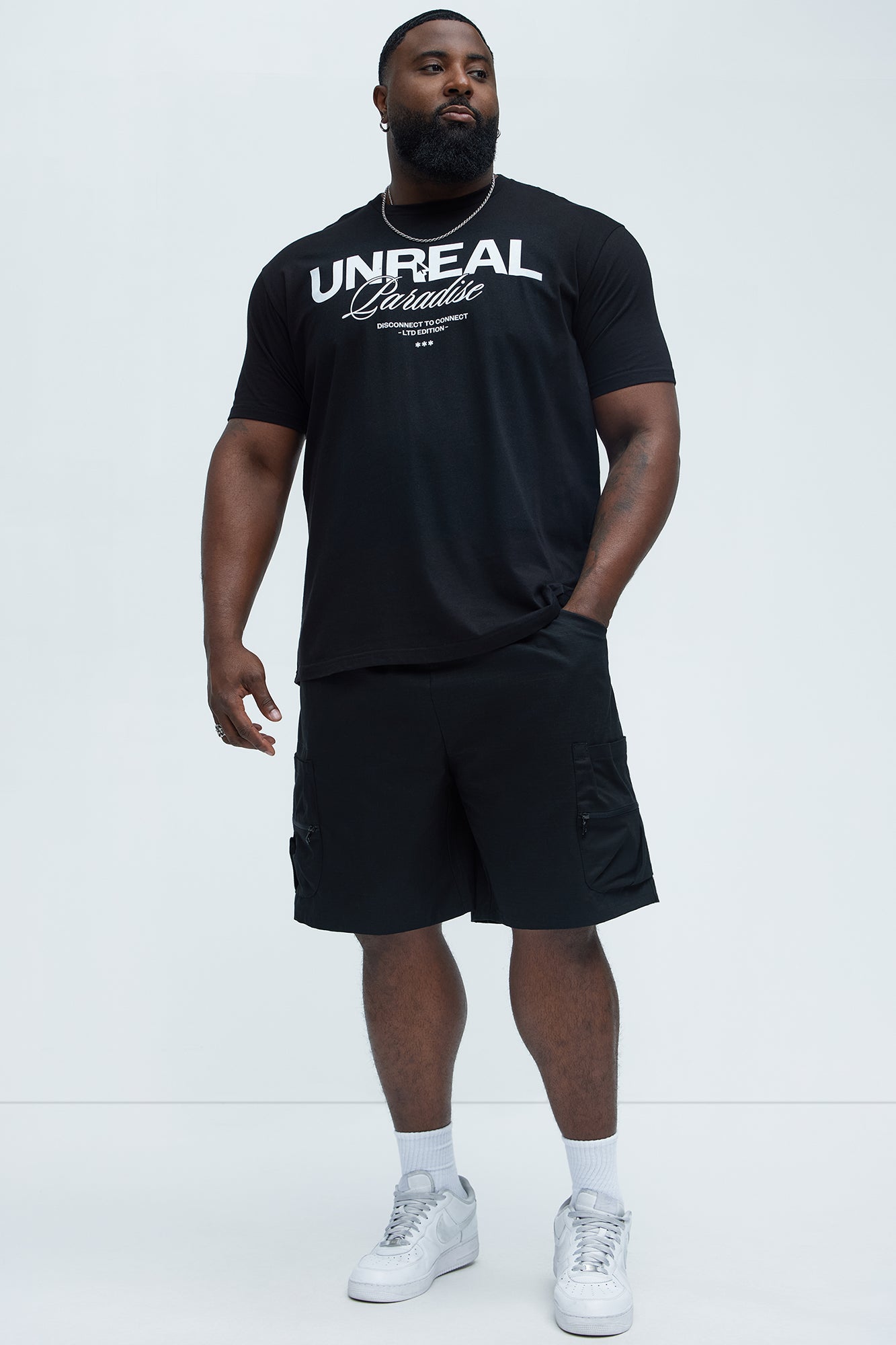 Unreal Paradise Short Sleeve Tee - Black - Image 5