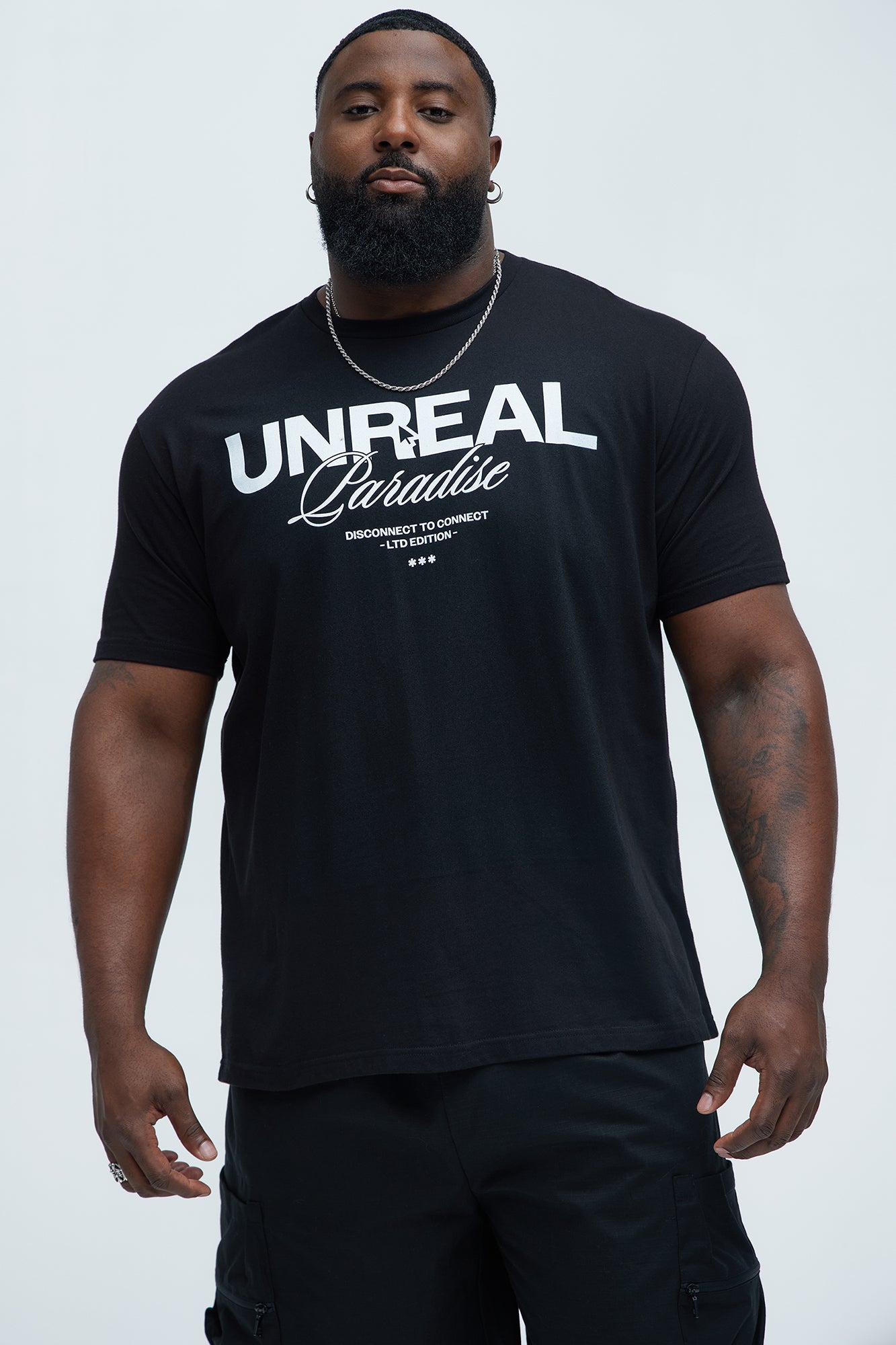 Unreal Paradise Short Sleeve Tee - Black - Image 4
