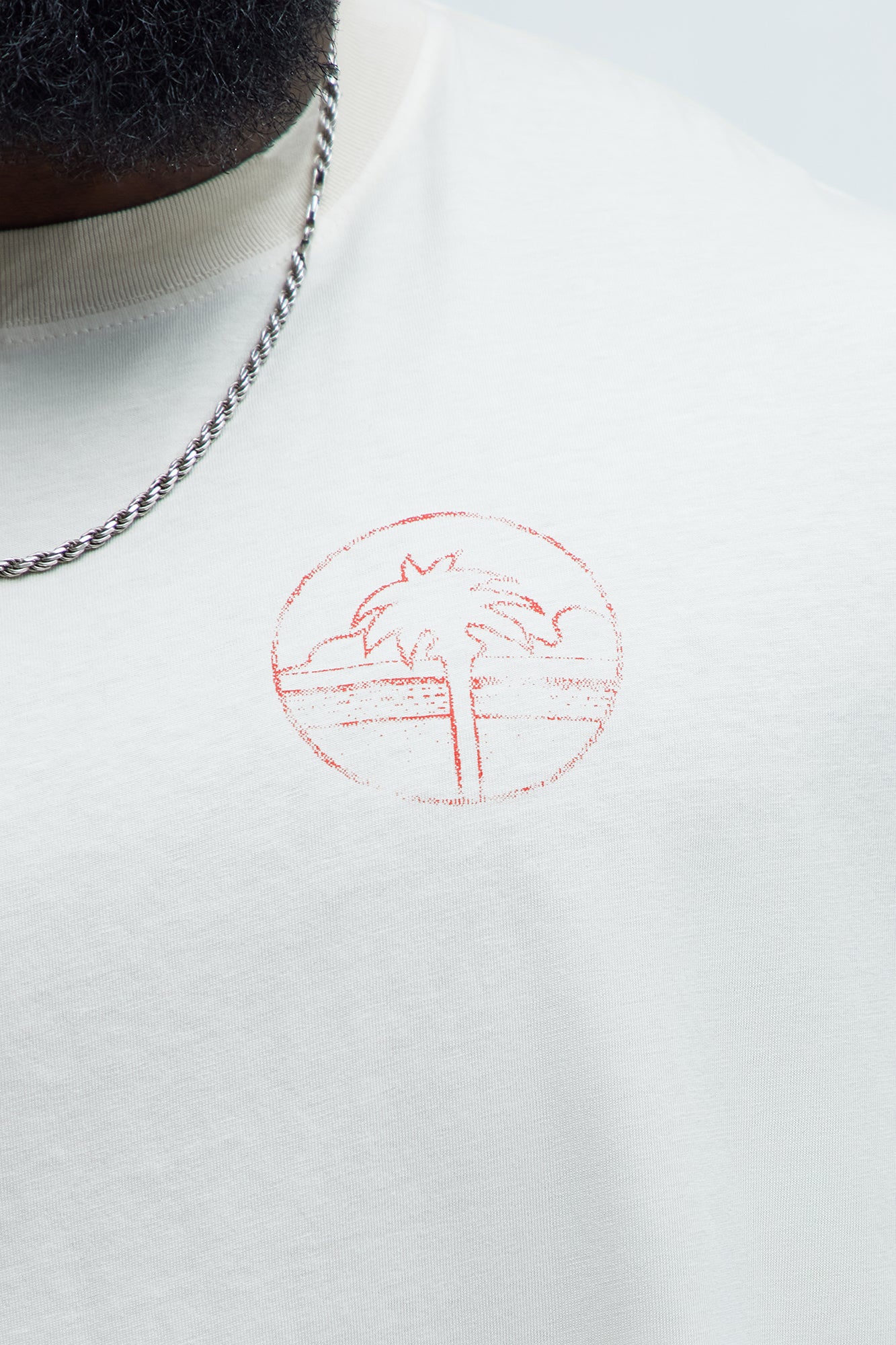 Los Palm Angeles Oversized Short Sleeve Tee - Cream - Image 8