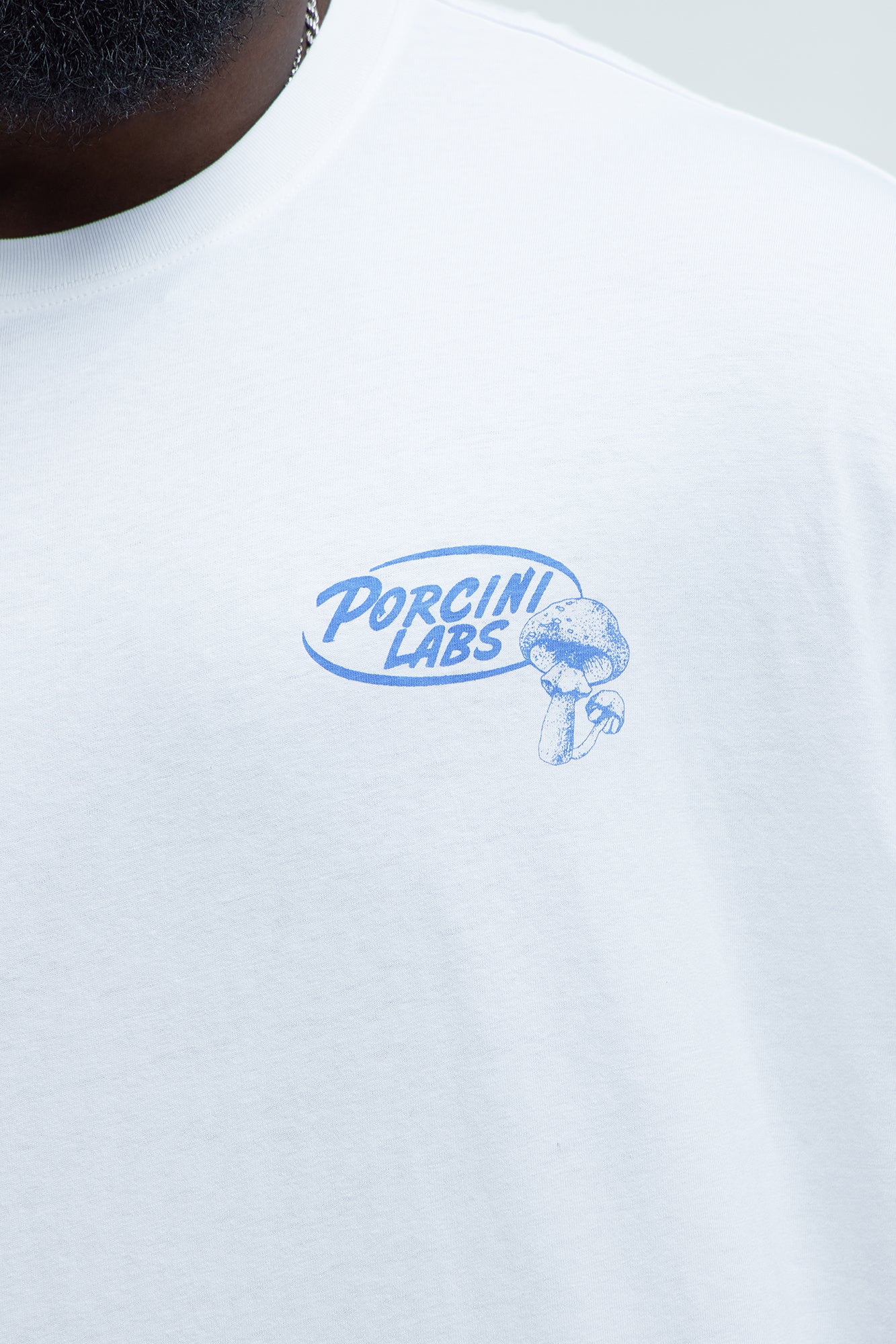 Porcini Labs Oversized Short Sleeve Tee - White - Image 7