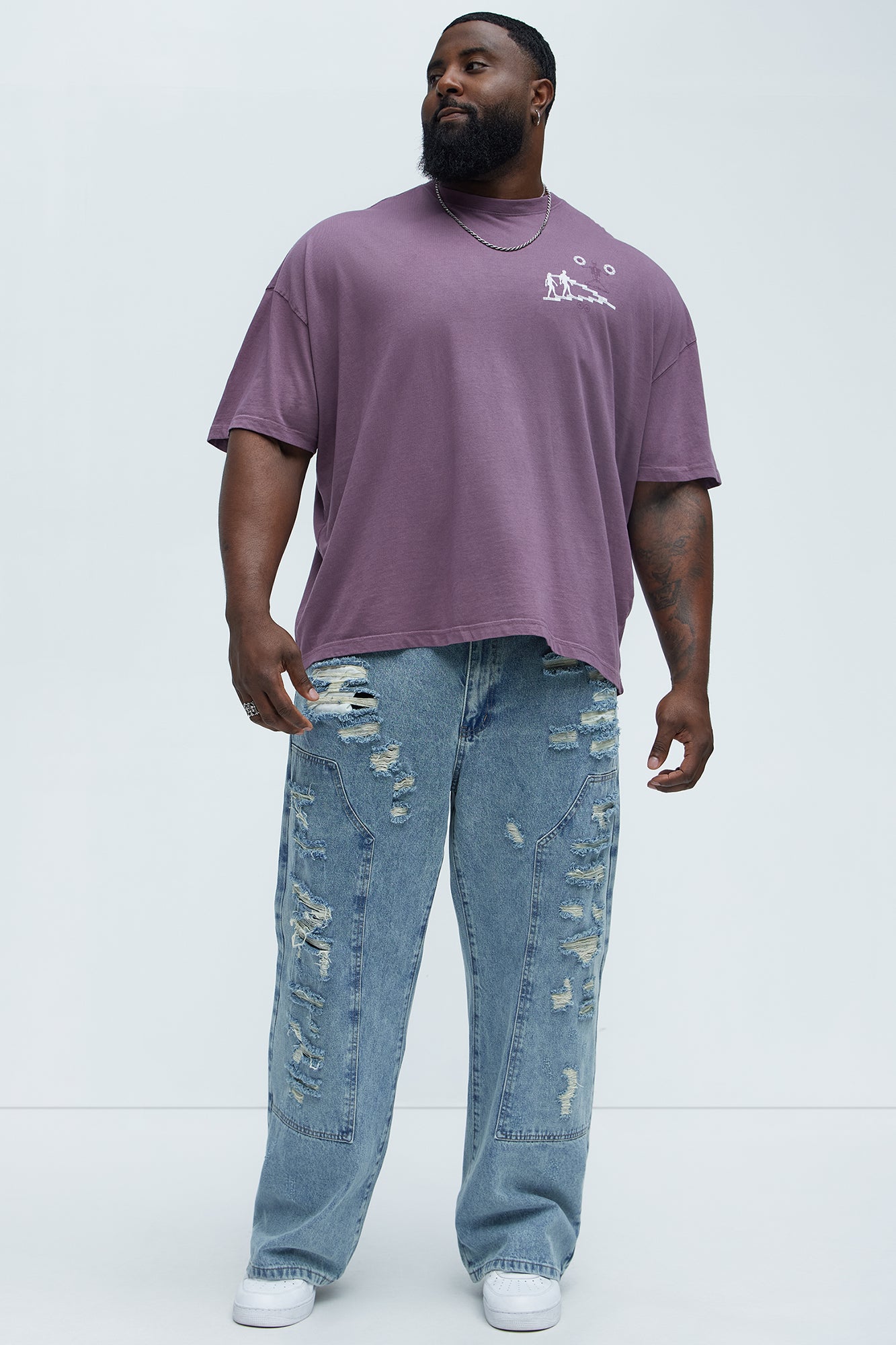 Beyond The Flesh Oversized Short Sleeve Tee - Purple - Image 9