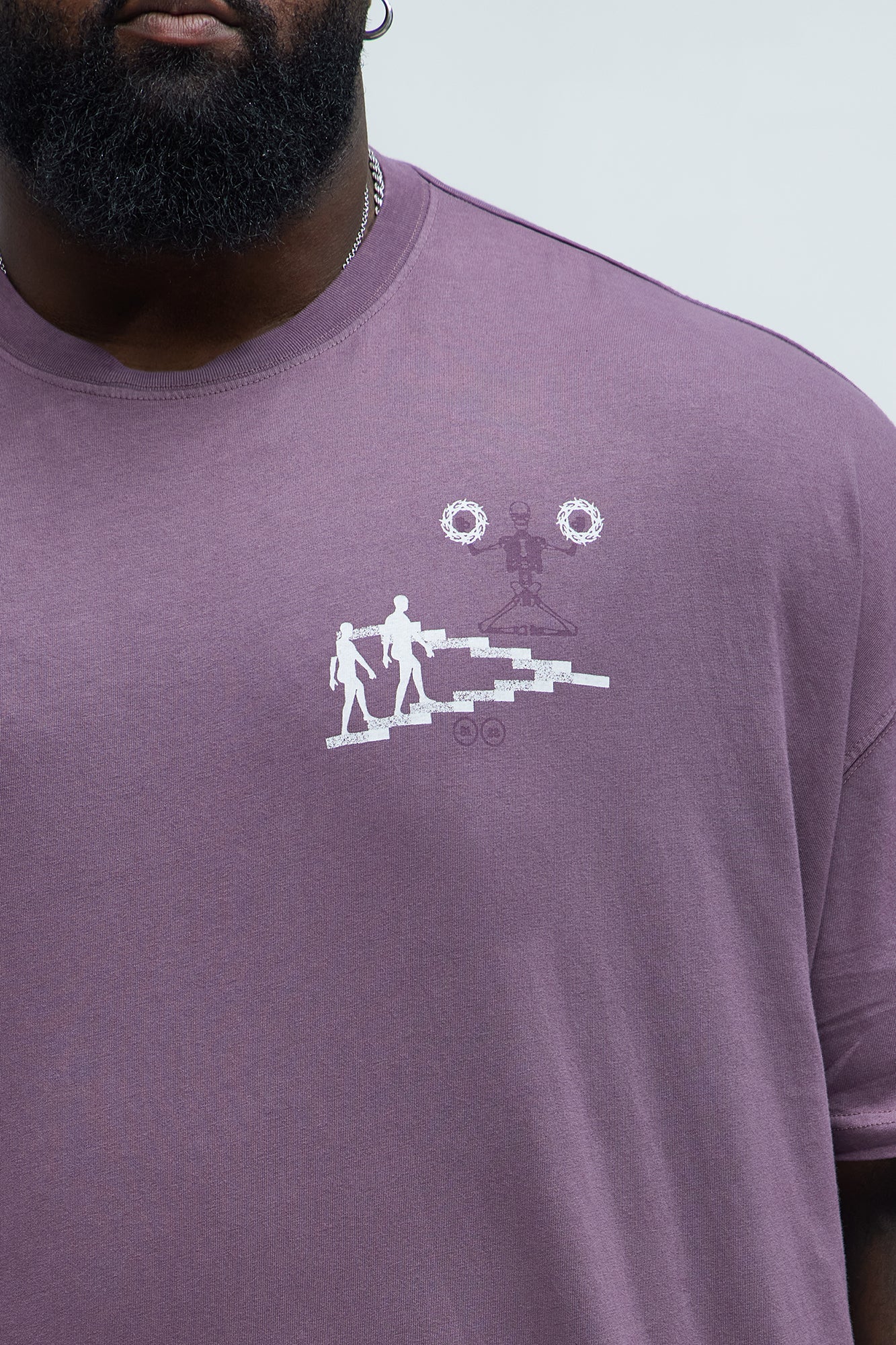 Beyond The Flesh Oversized Short Sleeve Tee - Purple - Image 8