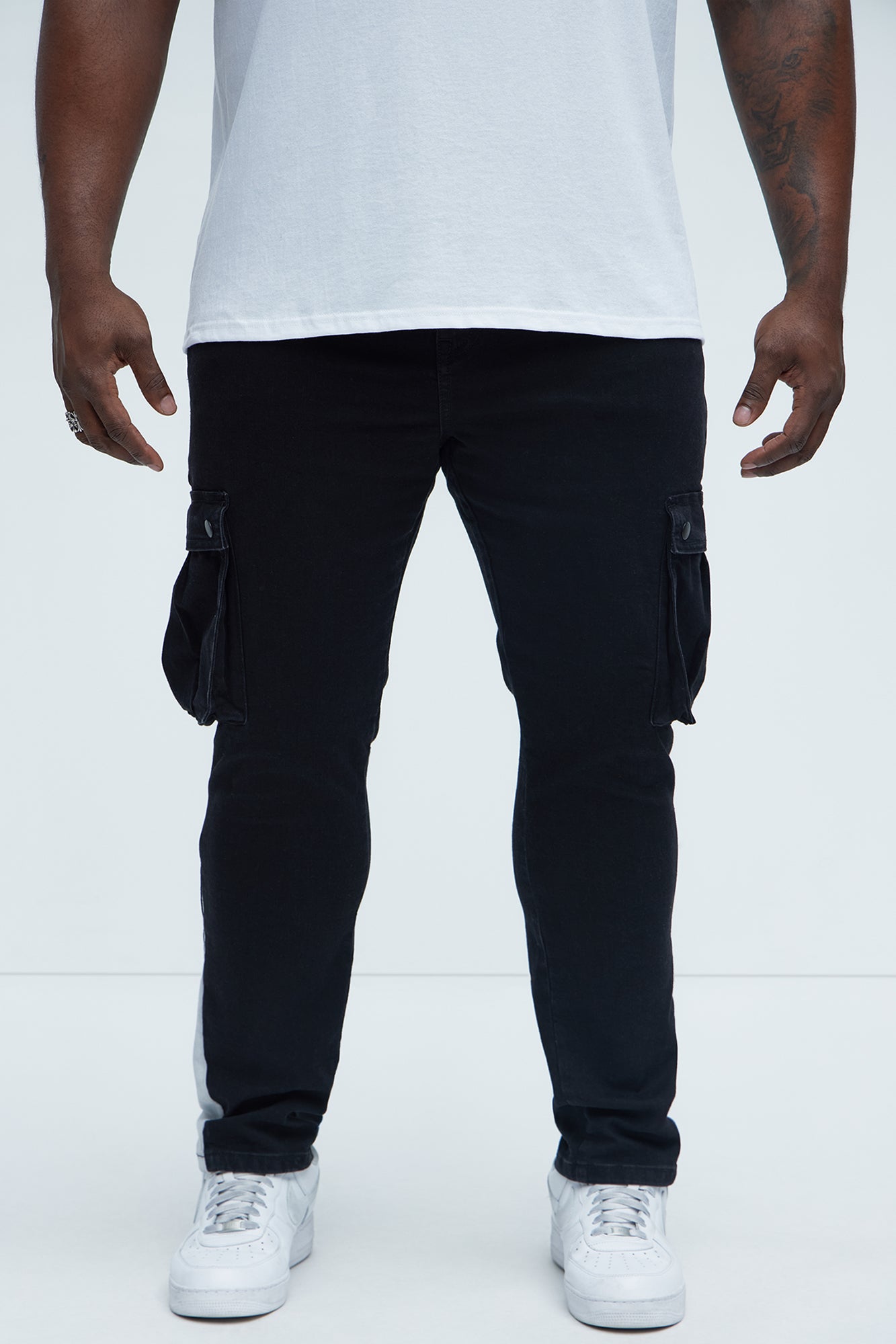 Carried Cargo Slim Jeans - Black - Image 7