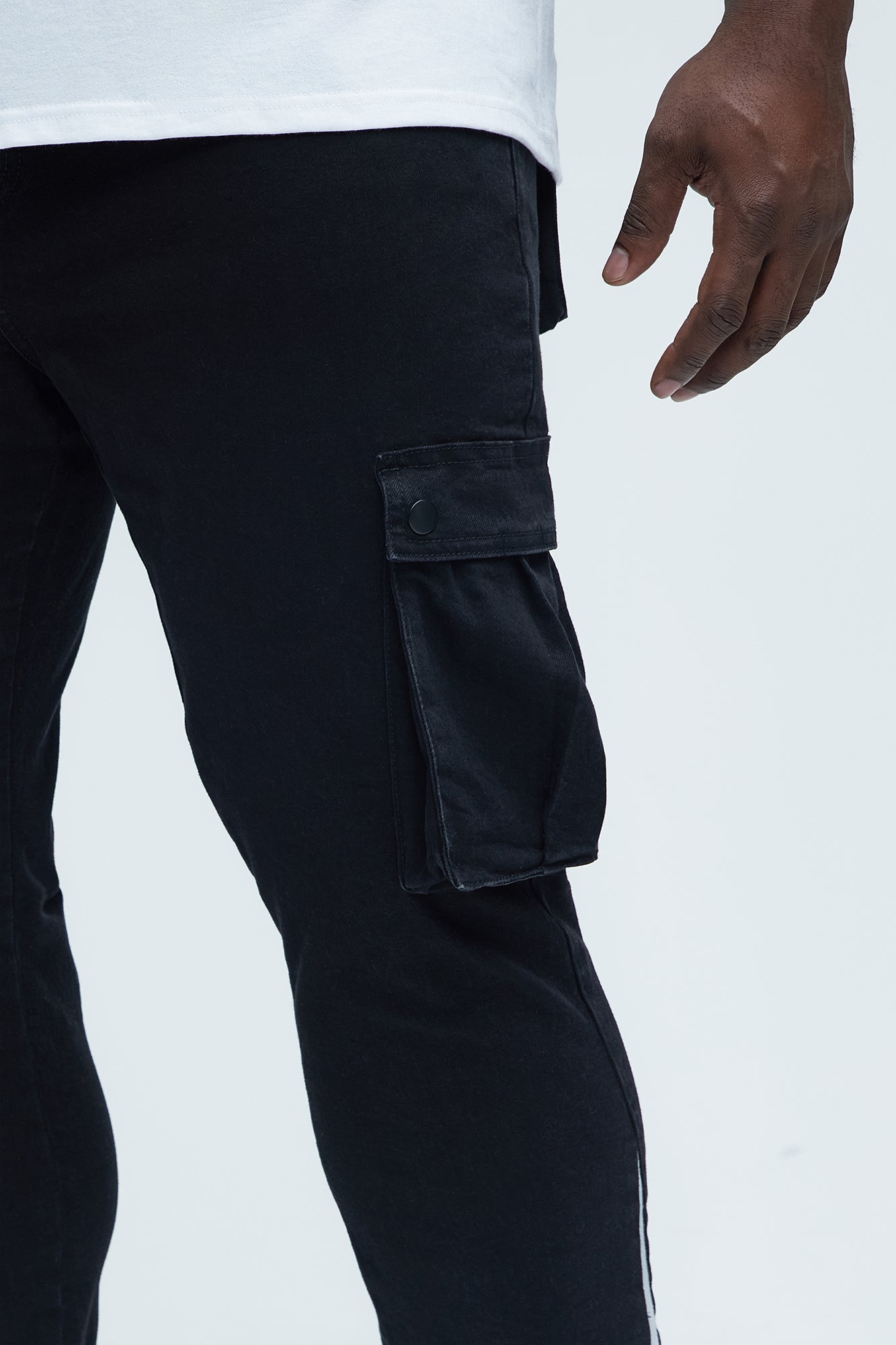 Carried Cargo Slim Jeans - Black - Image 9