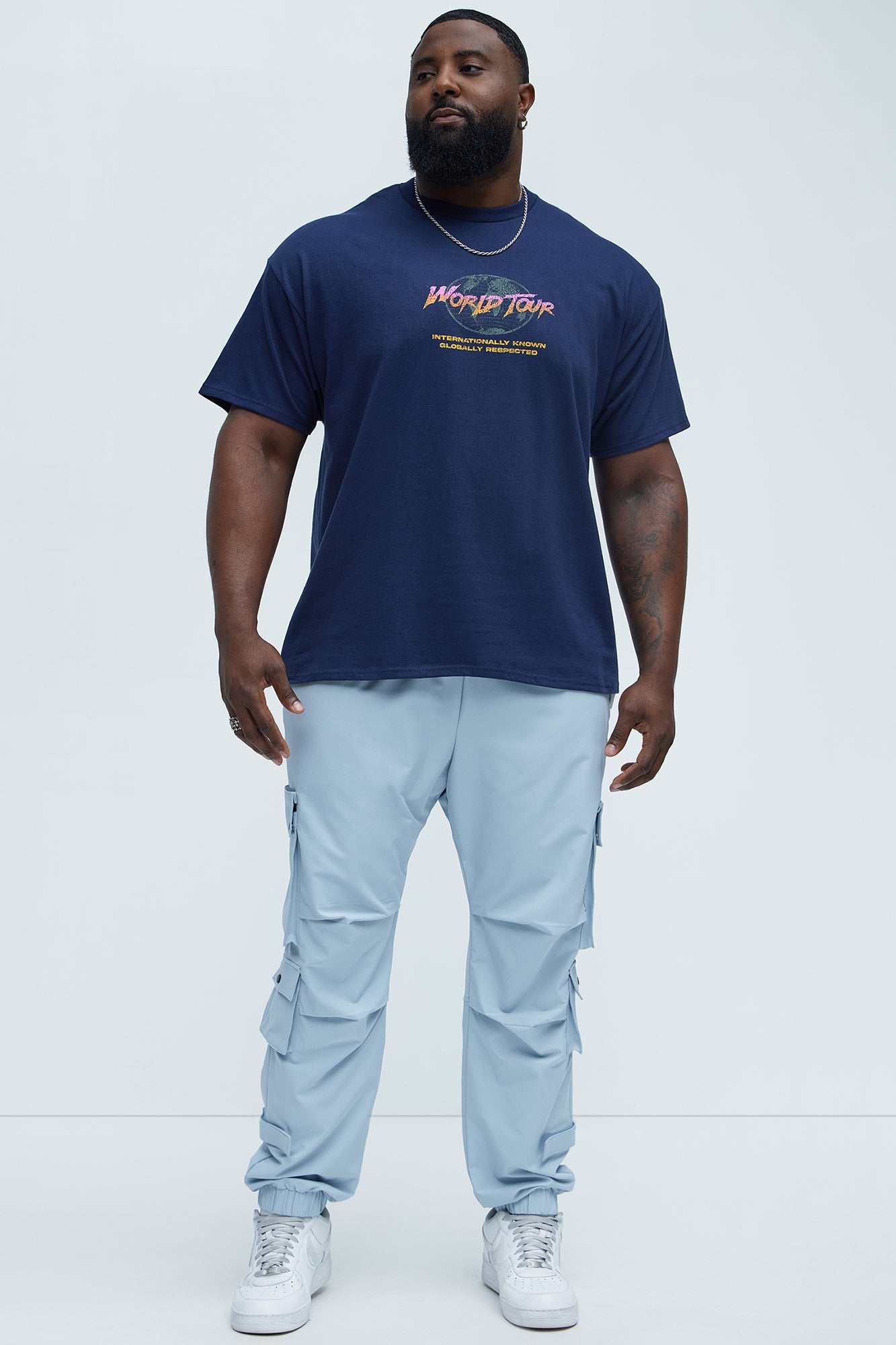 World Tour International Short Sleeve Tee - Navy - Image 8
