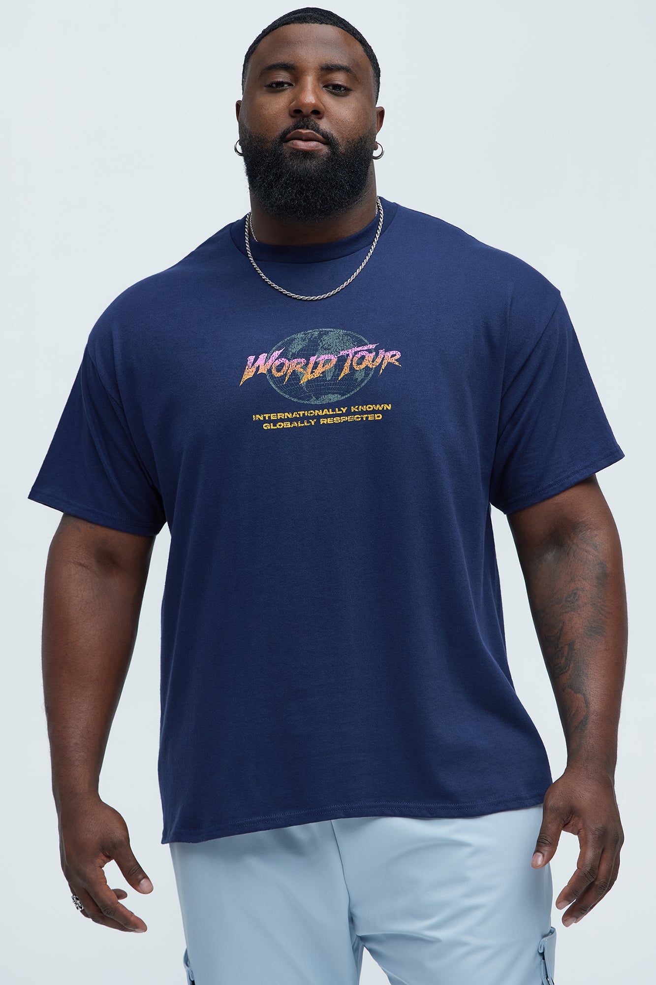 World Tour International Short Sleeve Tee - Navy - Image 7