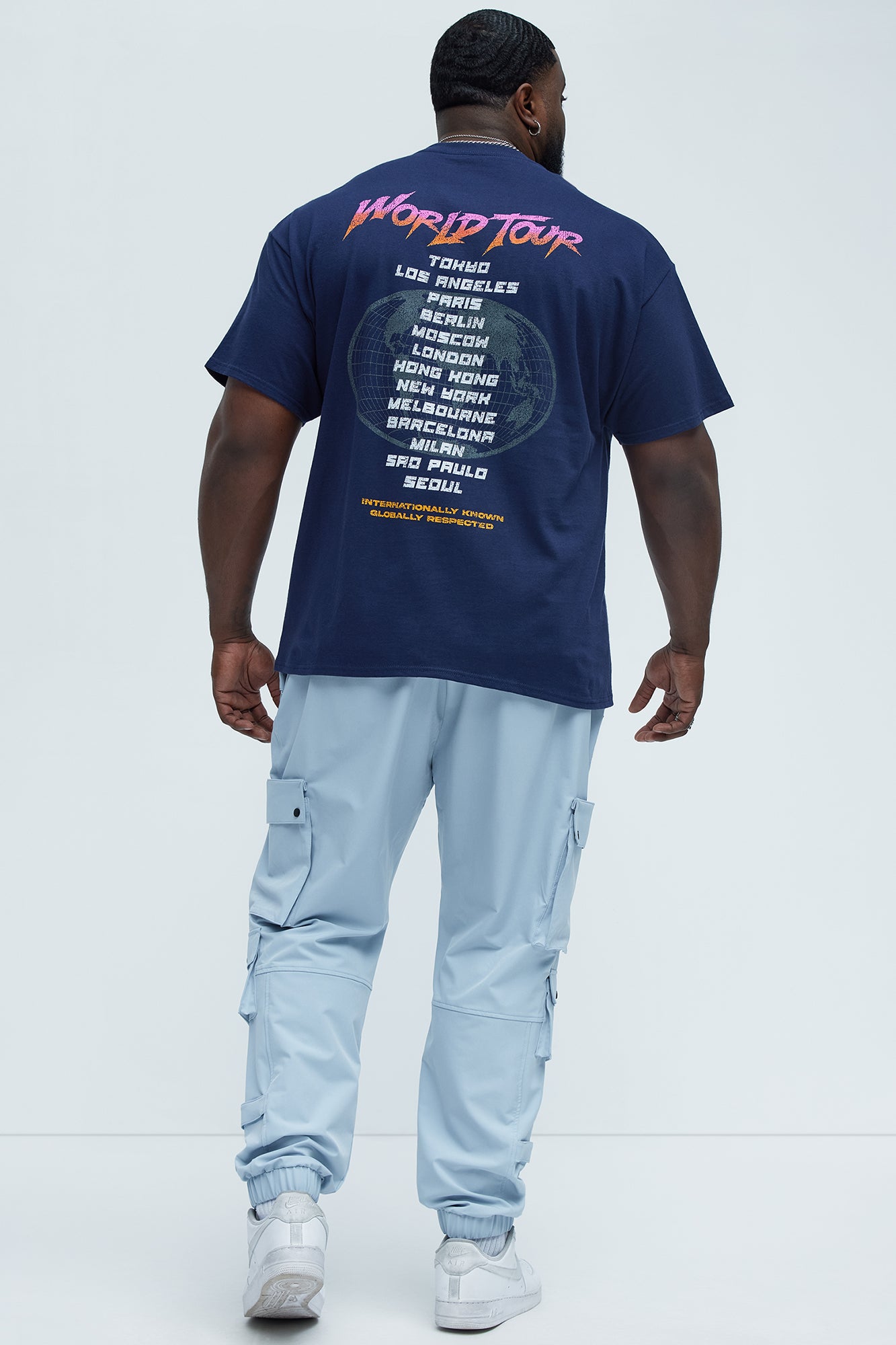 World Tour International Short Sleeve Tee - Navy - Image 9