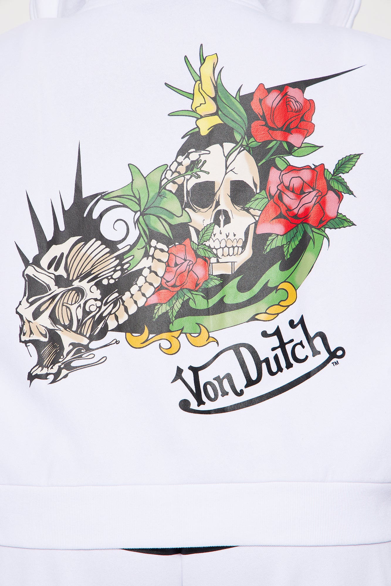 Von Dutch Skull Oasis Zip Up Hoodie - White/combo - Image 10