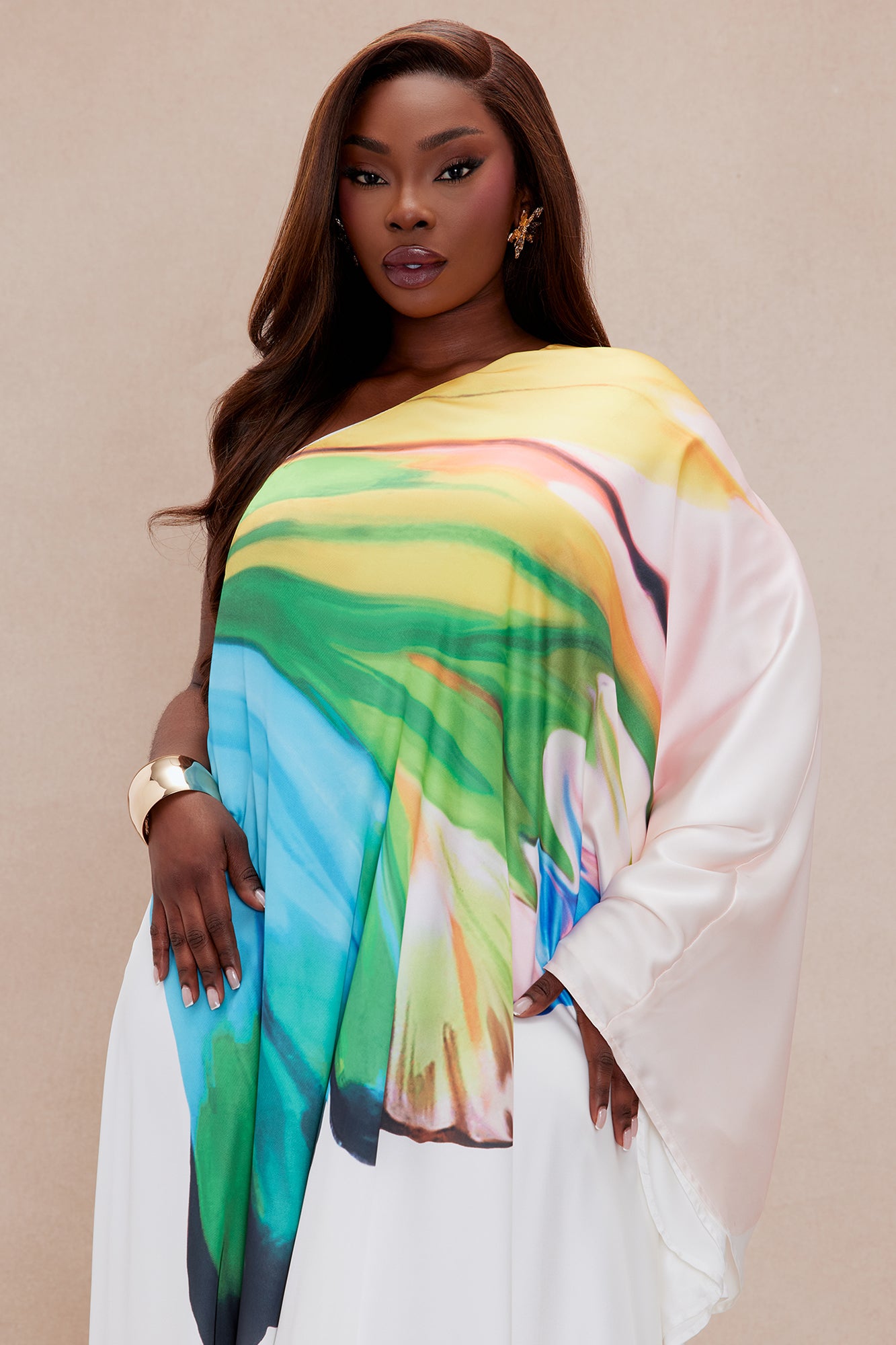 Drinks On The Beach Kaftan - Turquoise/combo - Image 6