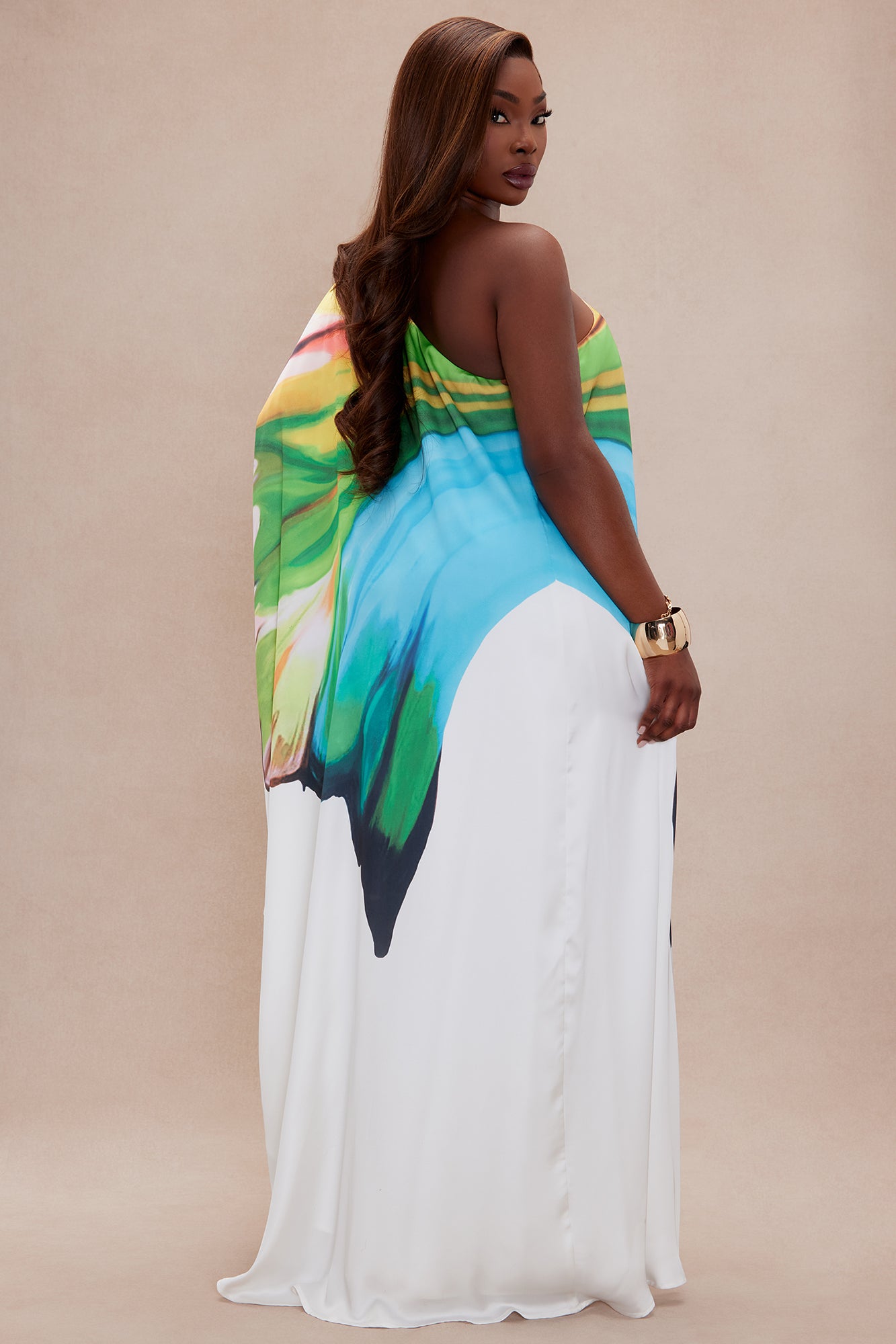 Drinks On The Beach Kaftan - Turquoise/combo - Image 8