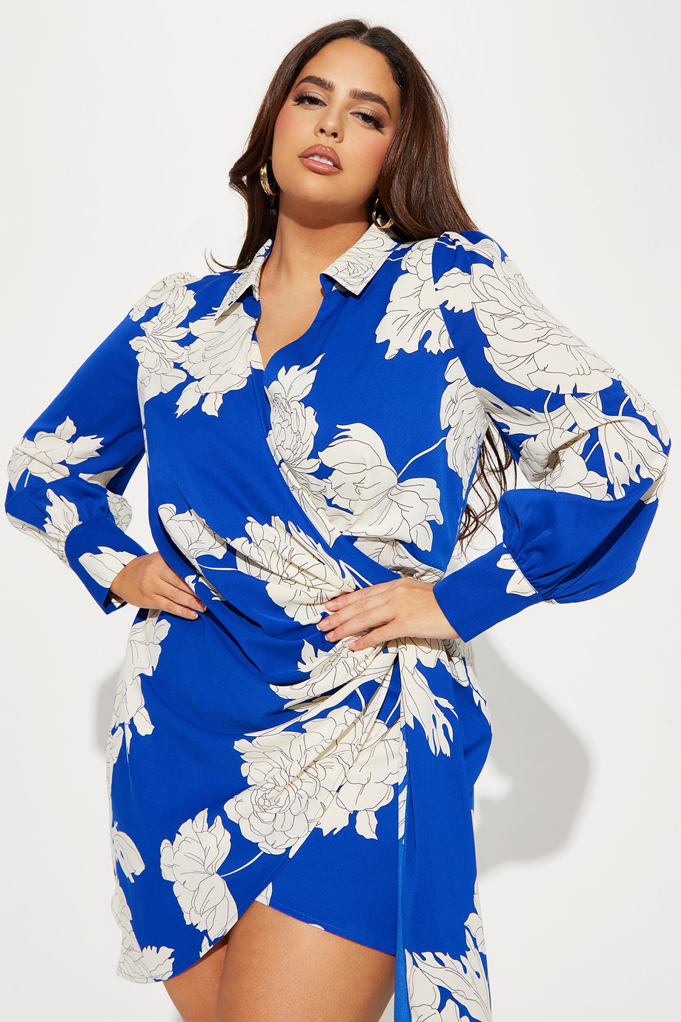 Alina Mini Dress - Royal/combo - Image 5