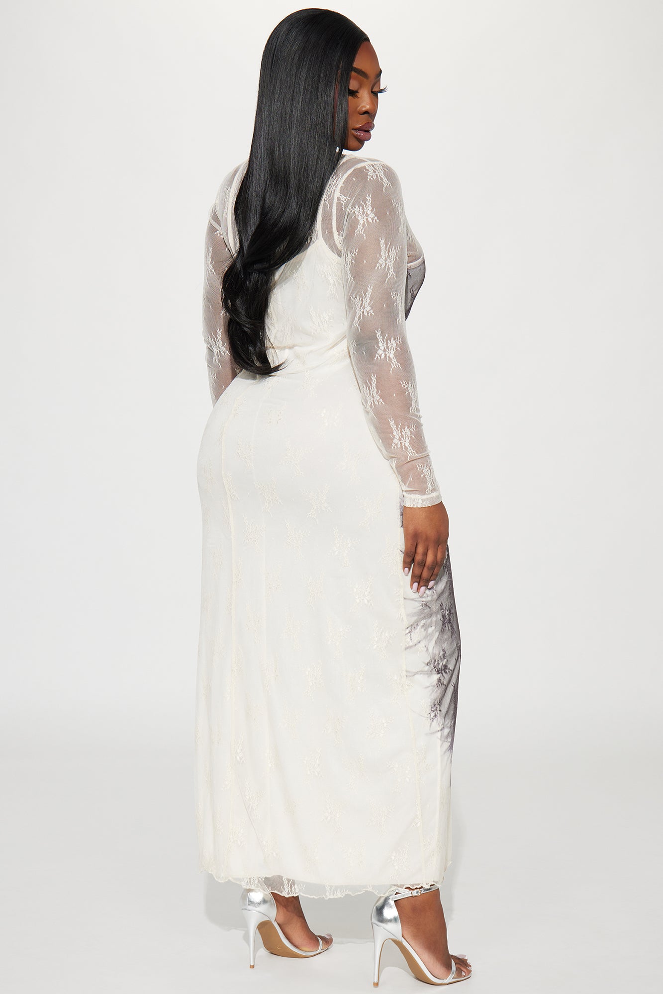 Willow Lace Maxi Dress - Cream/combo - Image 6