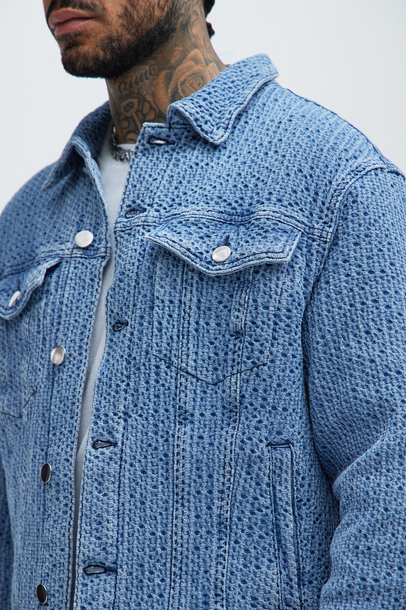 Warsaw Denim Trucker - Light Blue - Image 3