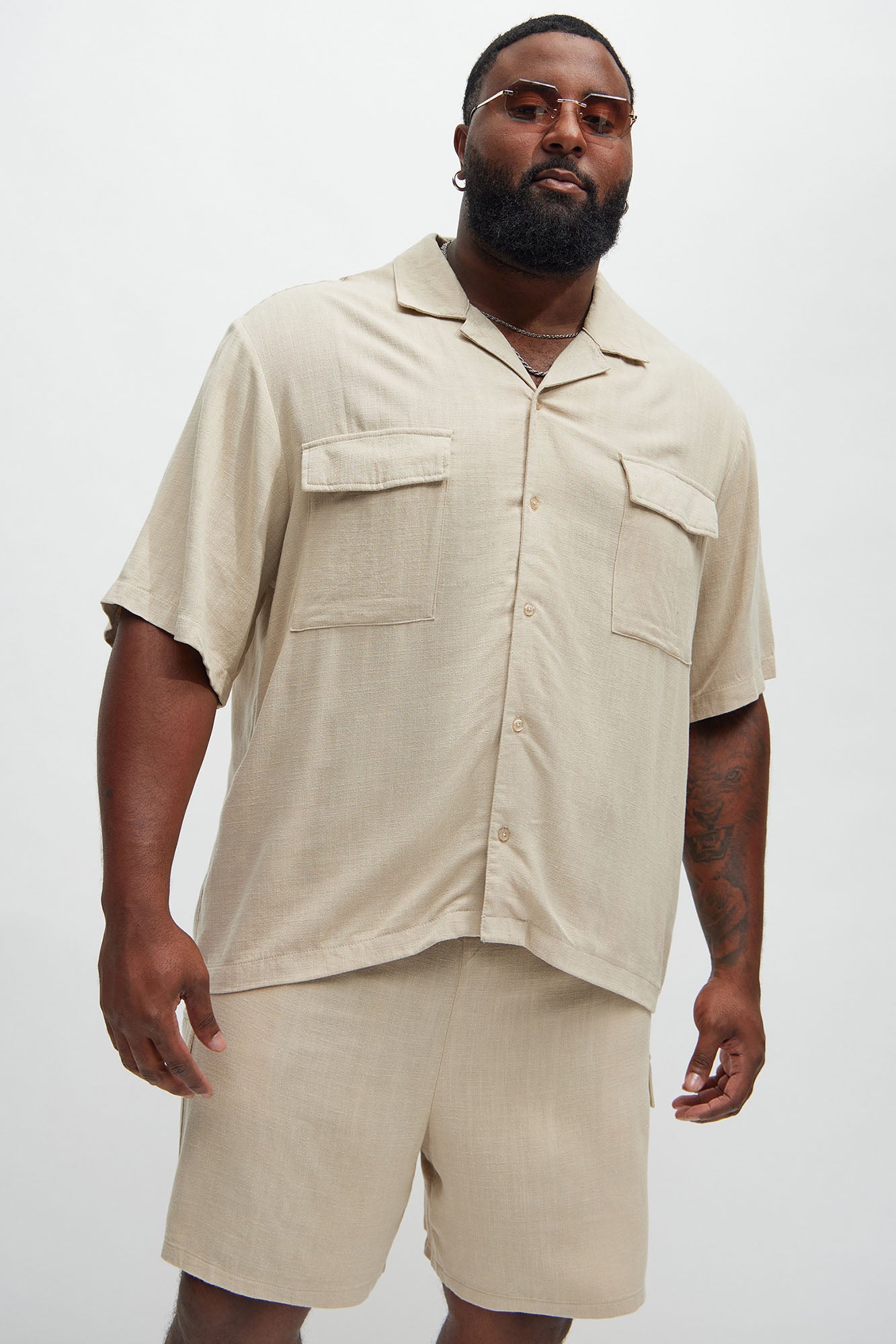 Ashford Linen Shirt - Tan - Image 4