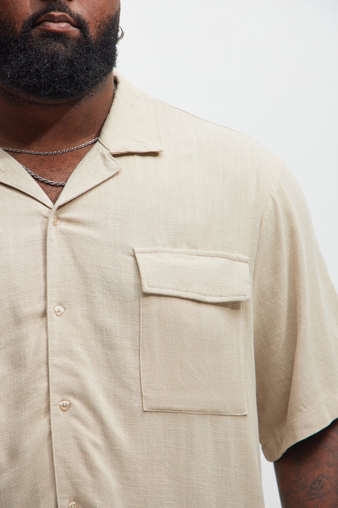 Ashford Linen Shirt - Tan - Image 6