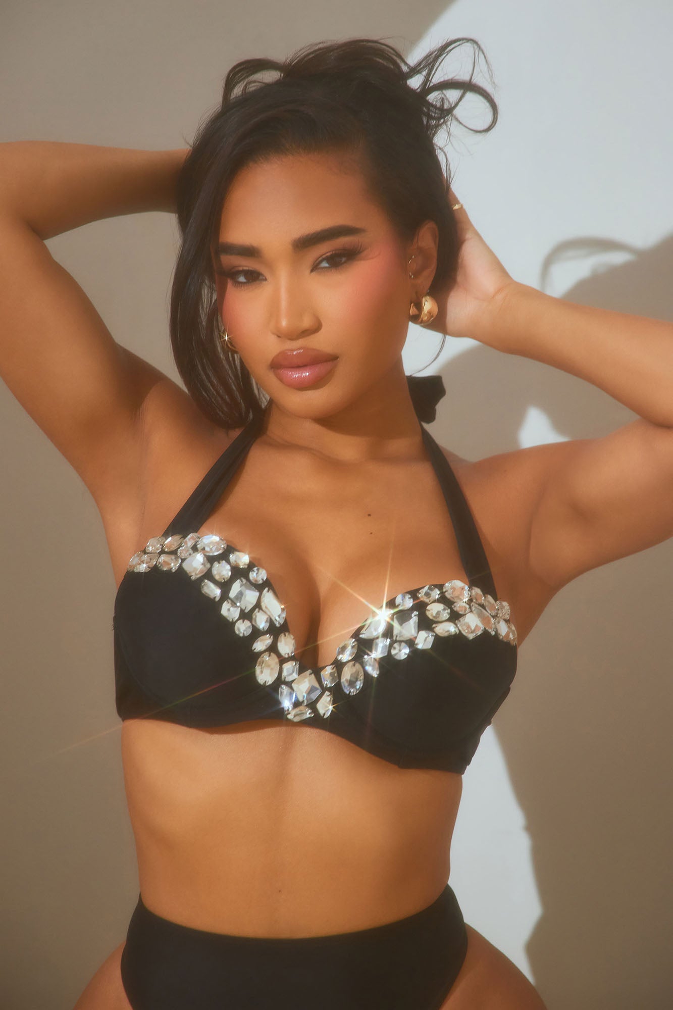 Showstopper Gem Undewire 2 Piece Bikini - Black - Image 6