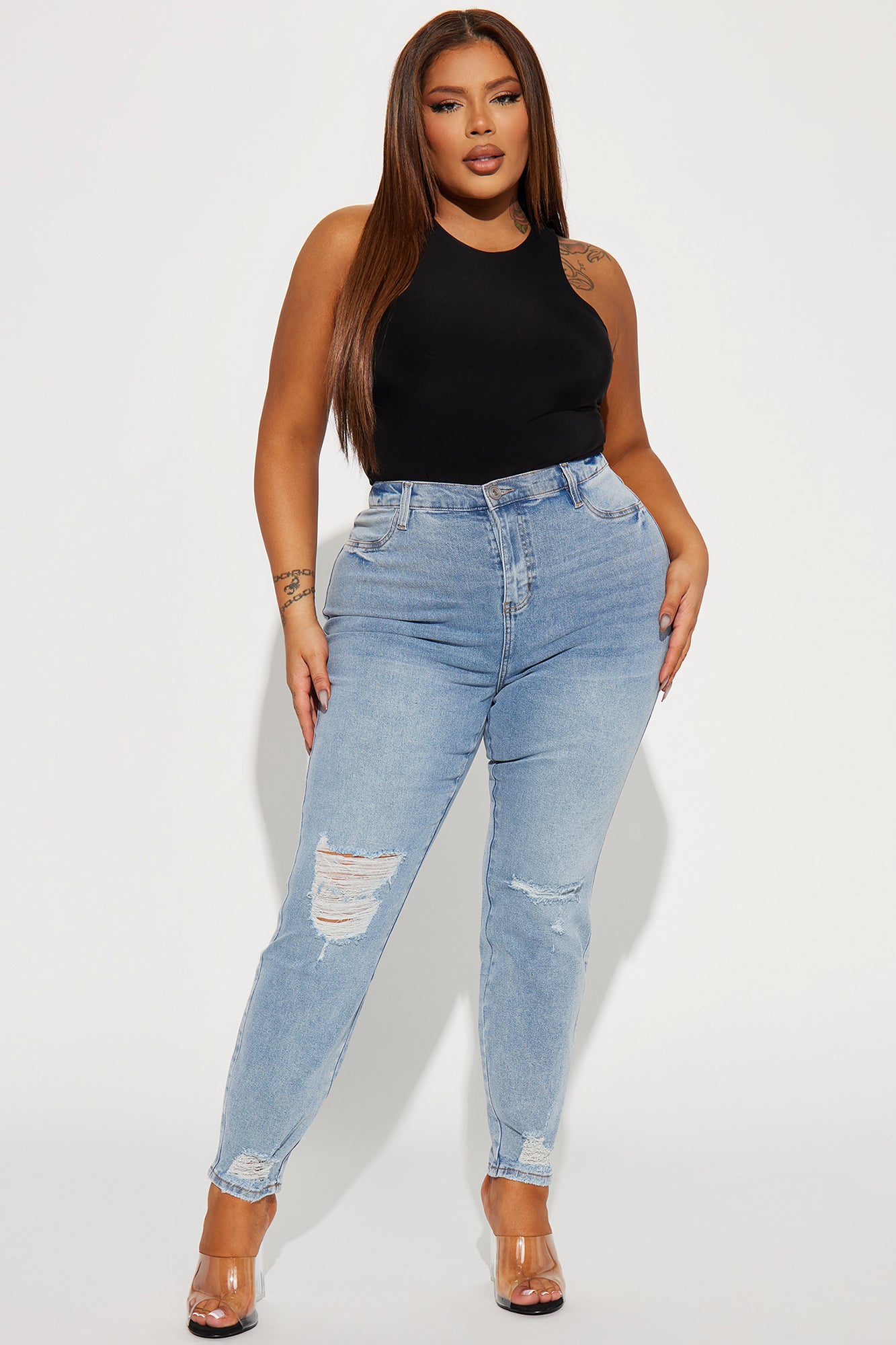 All Night Long Skinny Jeans - Medium Wash - Image 4