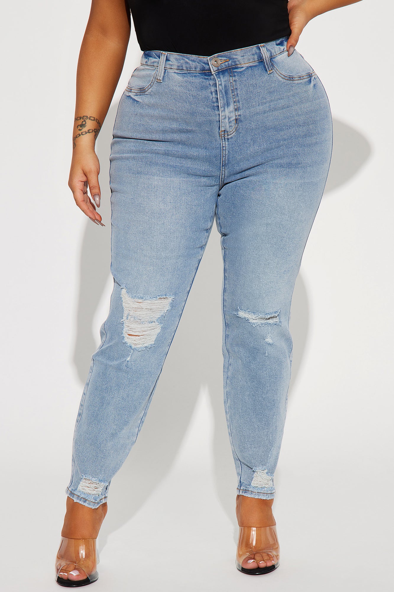 All Night Long Skinny Jeans - Medium Wash - Image 5