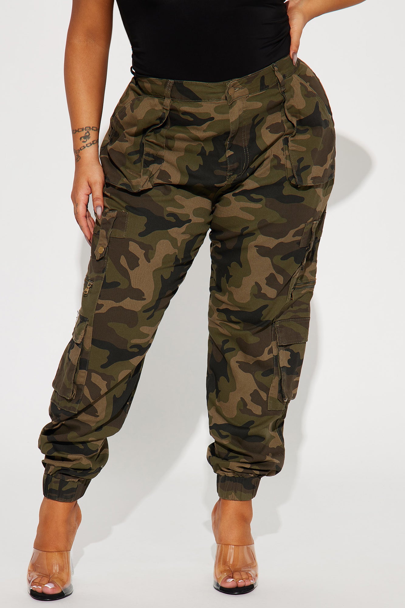 Have It All Cargo Camo Jogger - Olive/combo - Image 5
