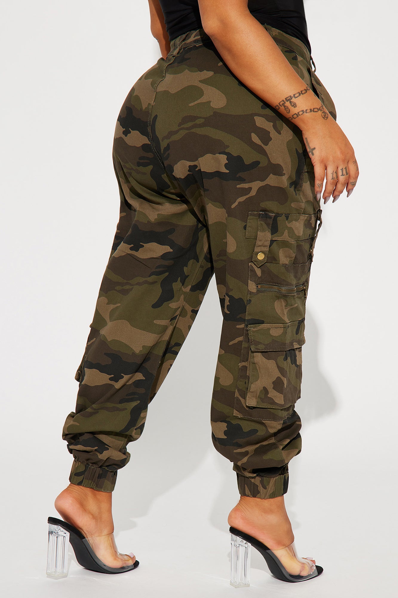 Have It All Cargo Camo Jogger - Olive/combo - Image 6
