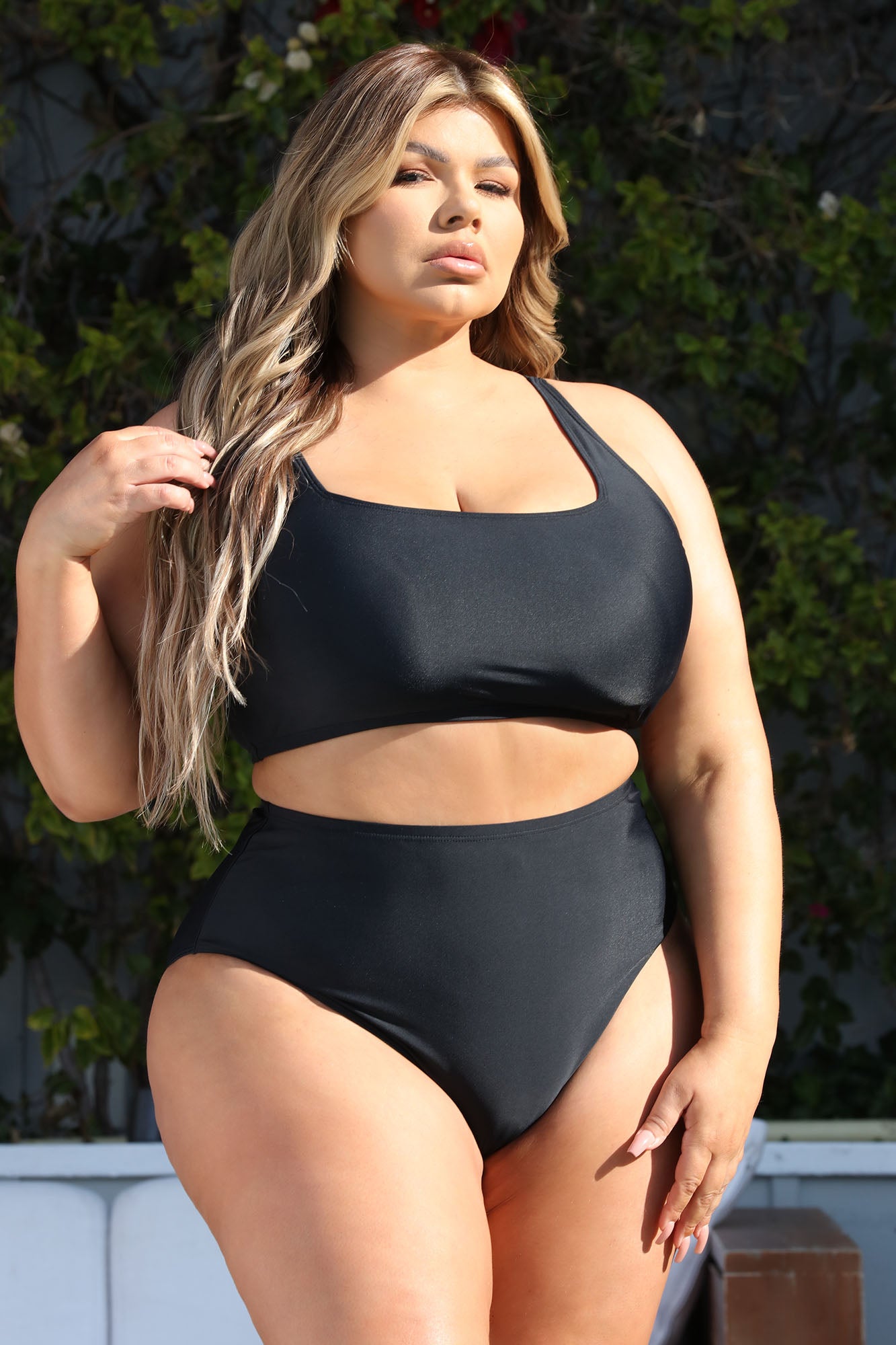 Maui Mix And Match Tank Bikini Top - Black - Image 6