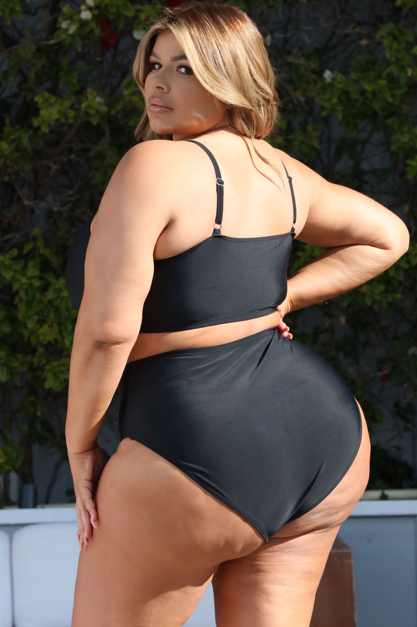 Maui Mix And Match Tank Bikini Top - Black - Image 7