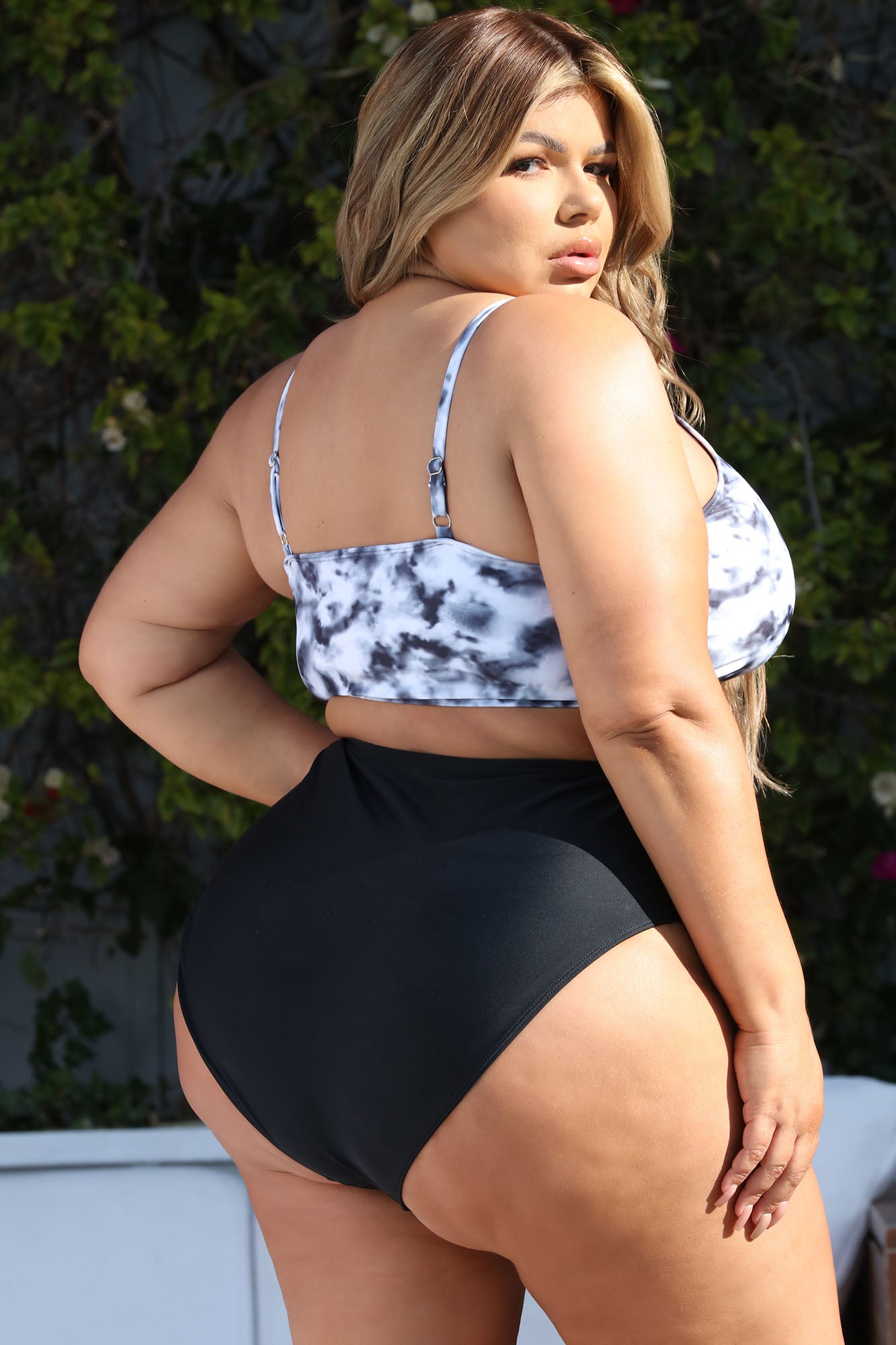 Maui Mix And Match High Rise Bikini Bottom - Black - Image 6