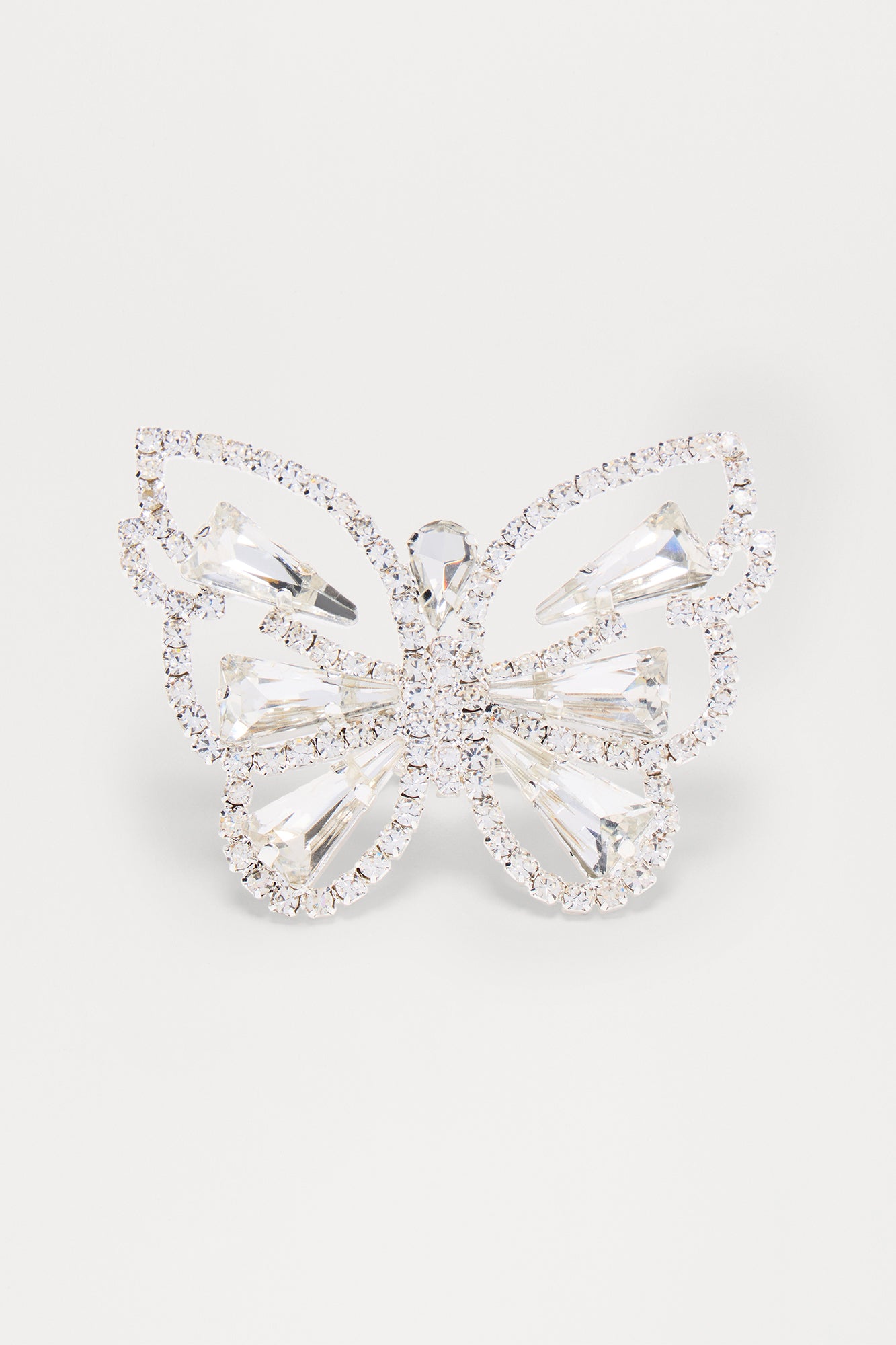 Flutter Finger Butterfly Ring - Silver - Image 3